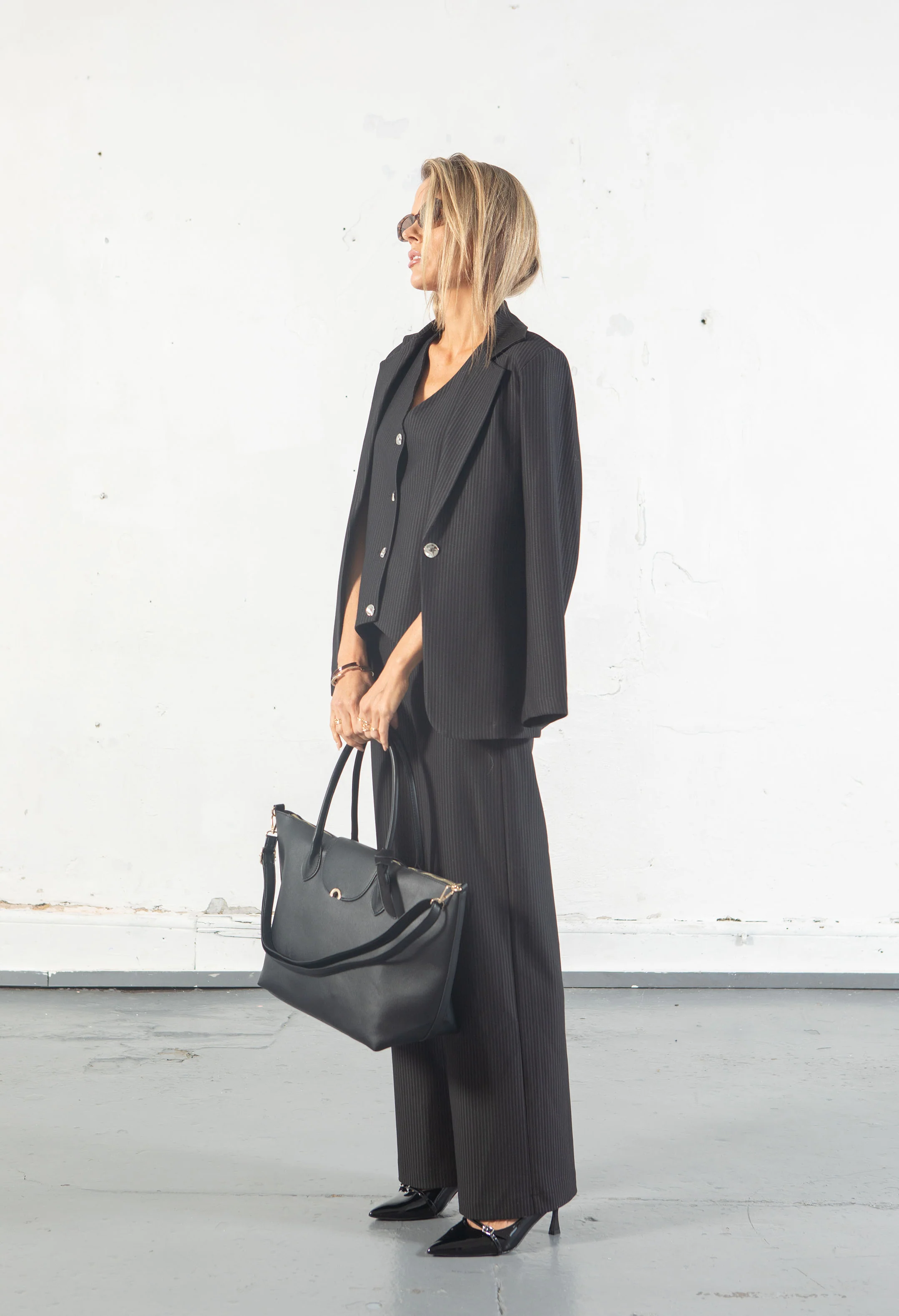 Faux Leather Shopper Bag - Image 8