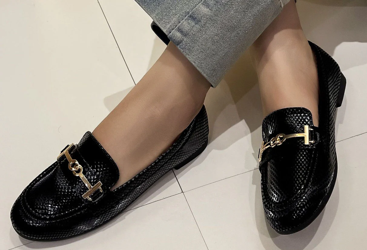 Faux Snake Effect Loafer - Image 3