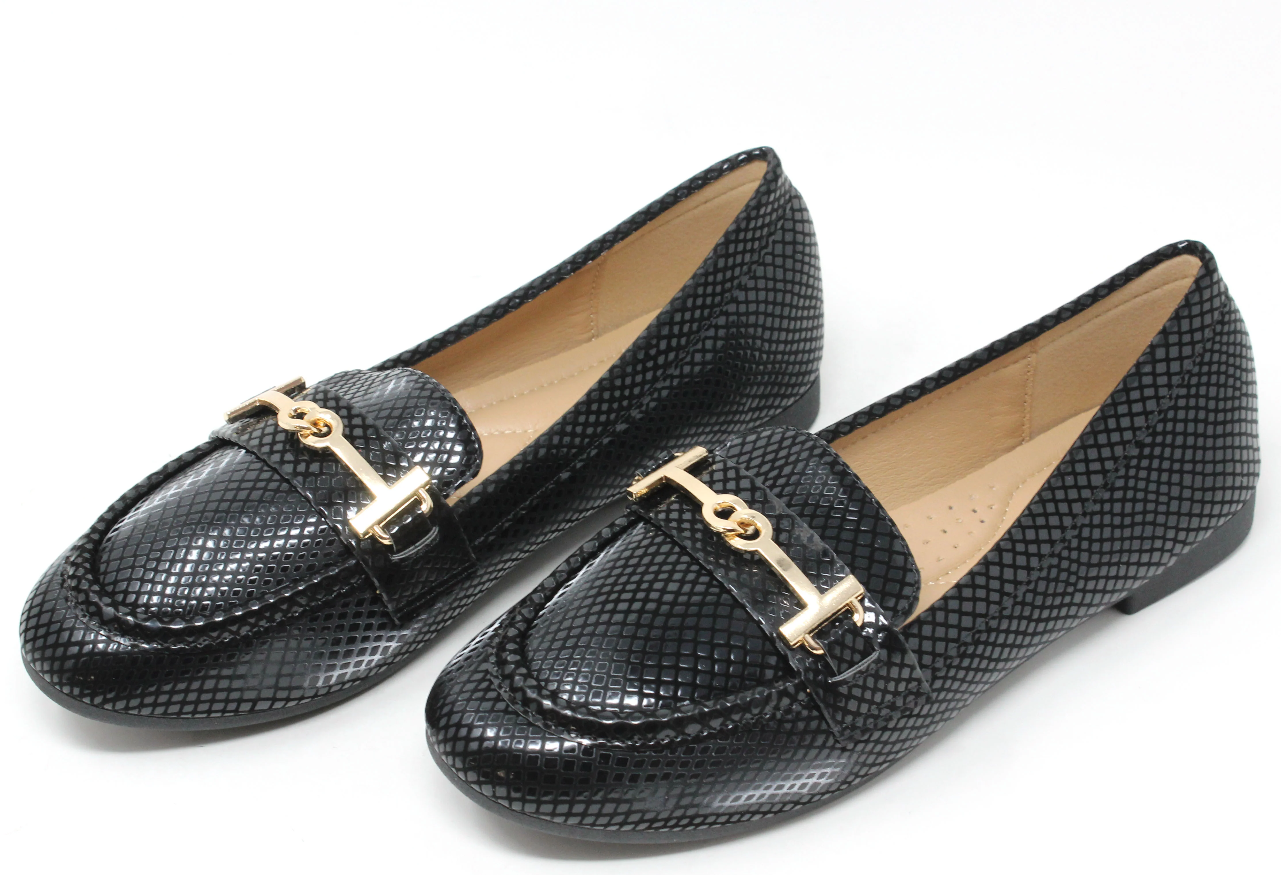 Faux Snake Effect Loafer - Image 5