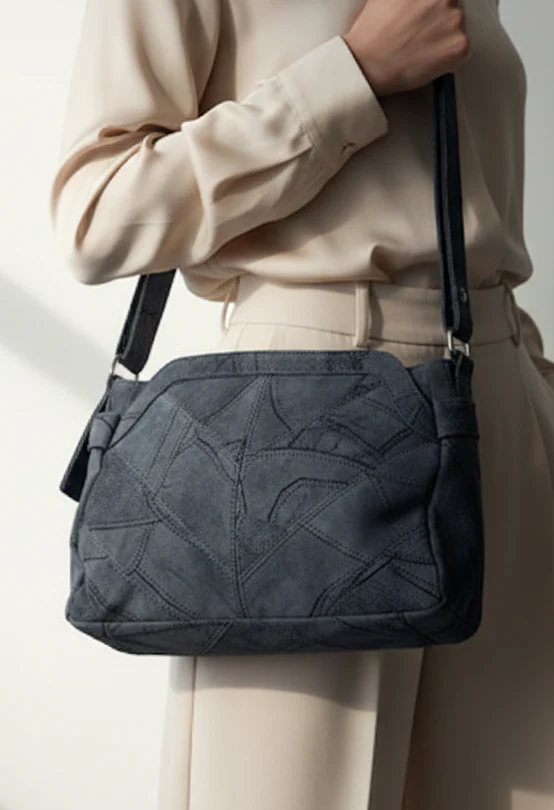 Faux Suede Bag - Image 2