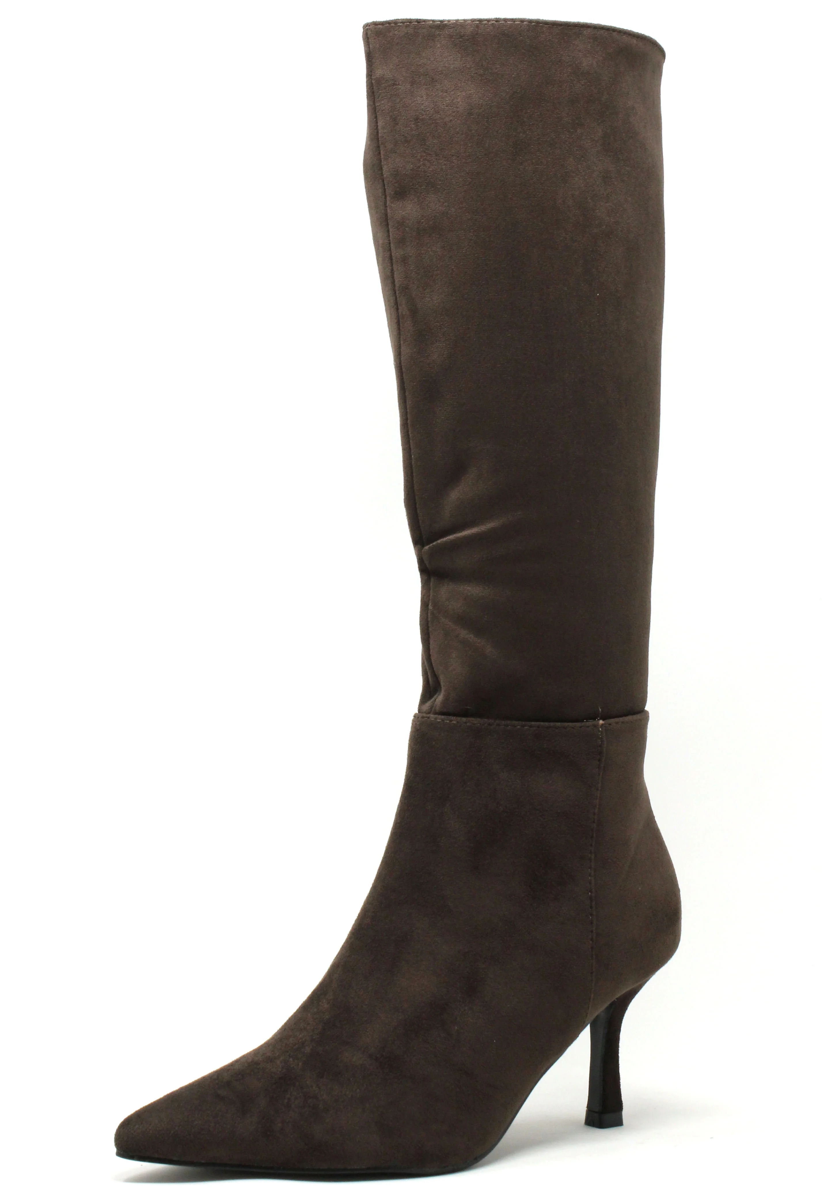 Faux Suede Knee High Boot