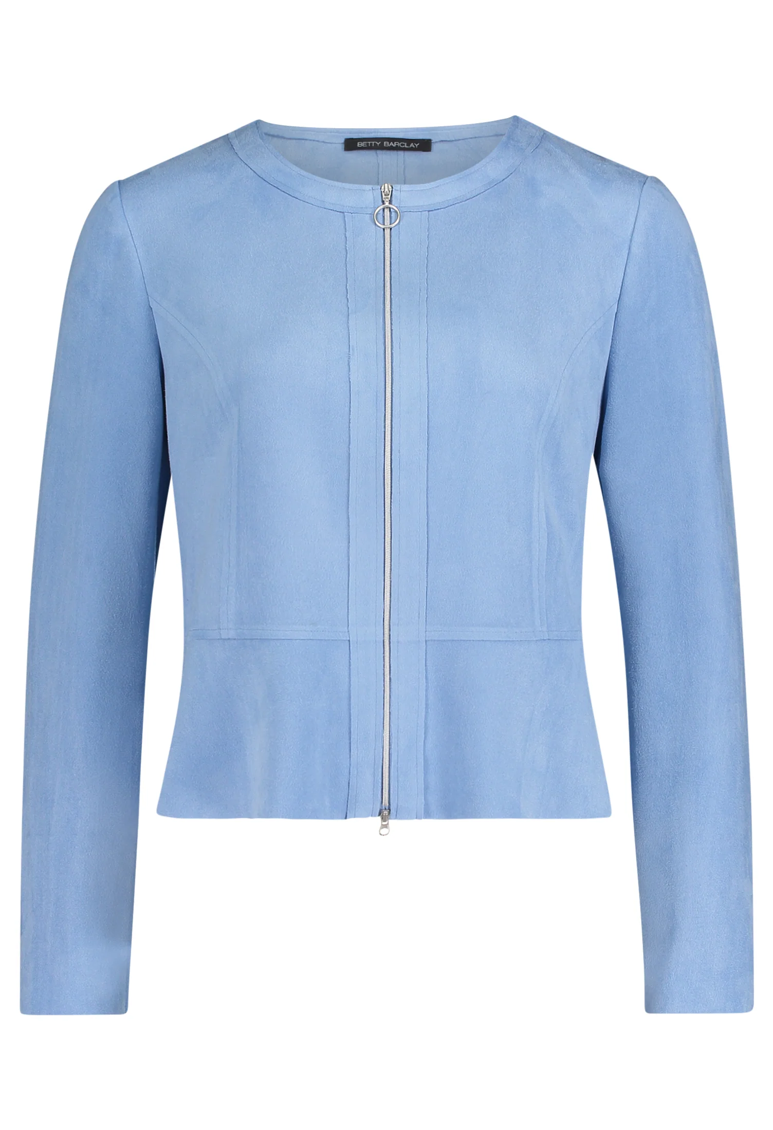 Faux Suede Zip-Up Jacket - Image 5