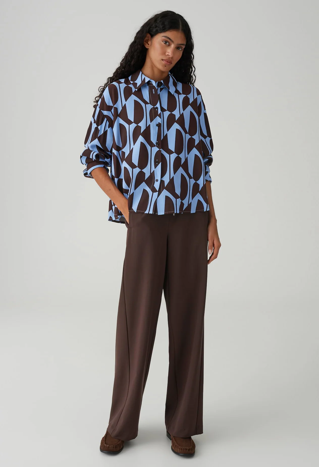 Fetro Loose Fit Printed Blouse - Image 2