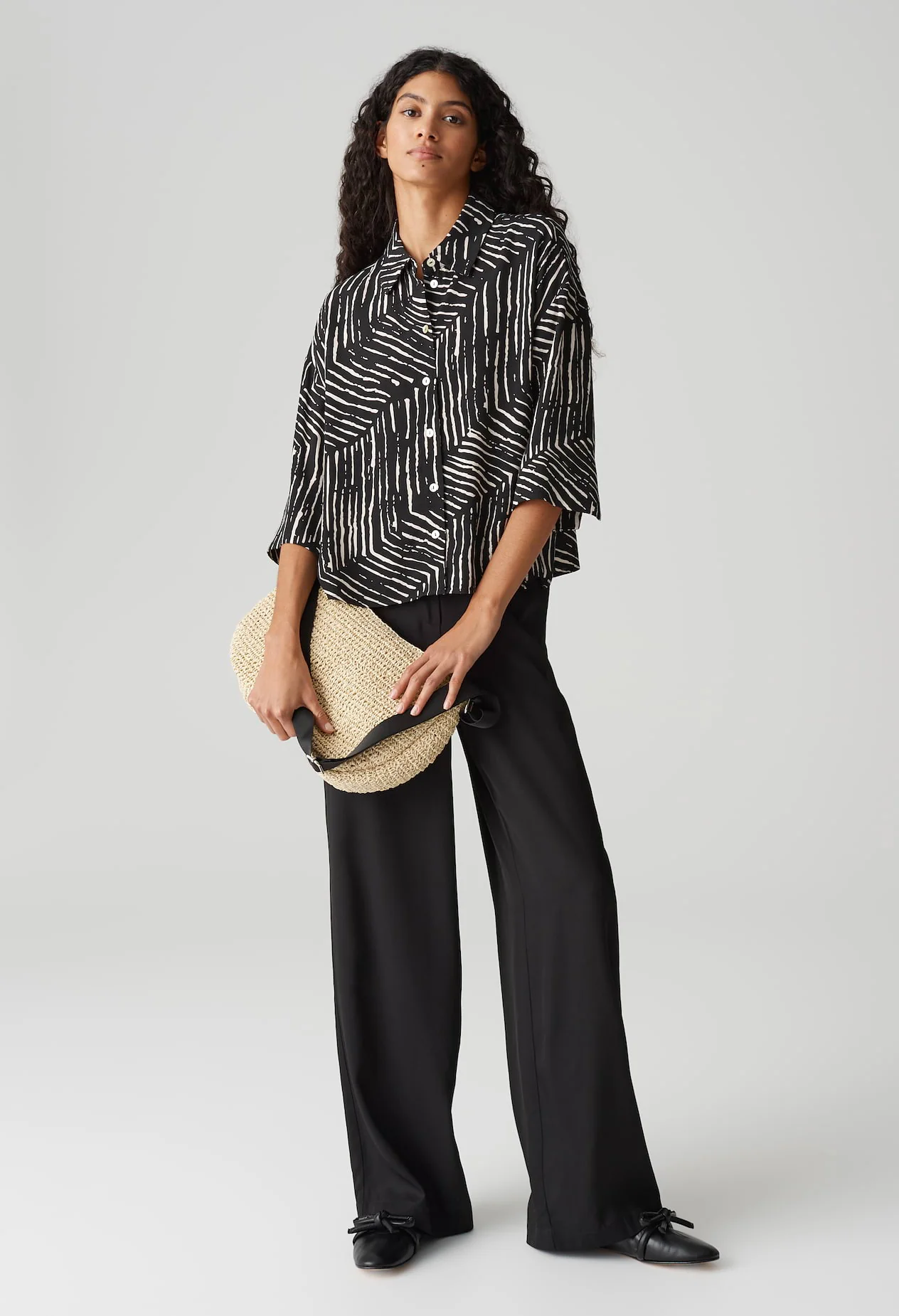 Fiana Palm Leaves Blouse - Image 6