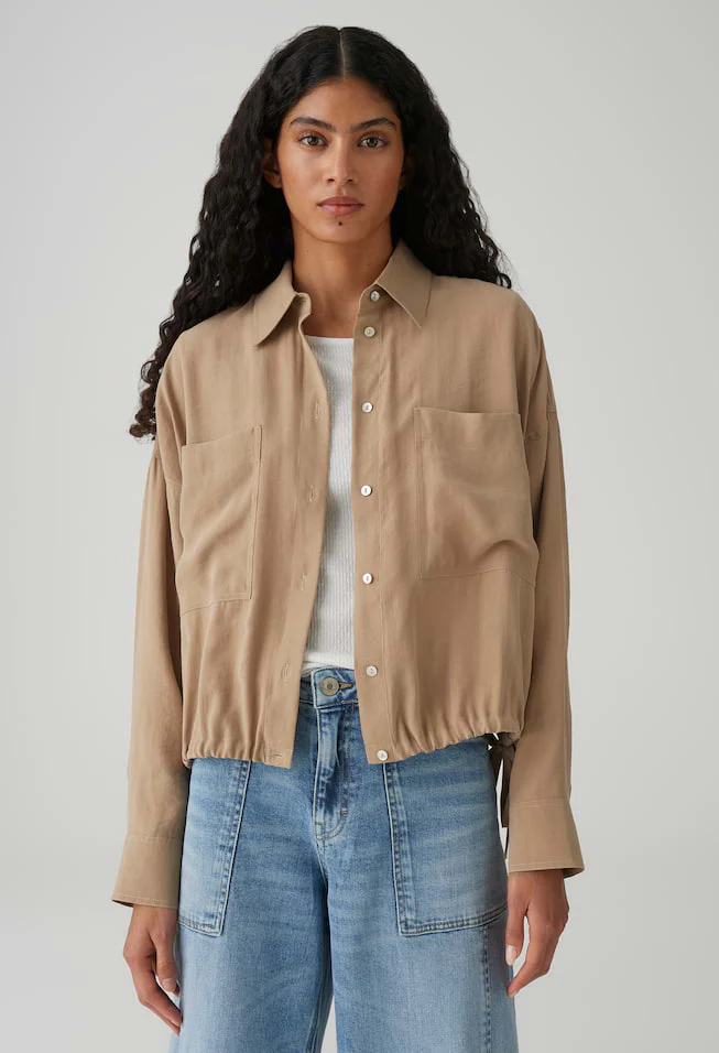 Fiberta blouse with tie detail - Image 2