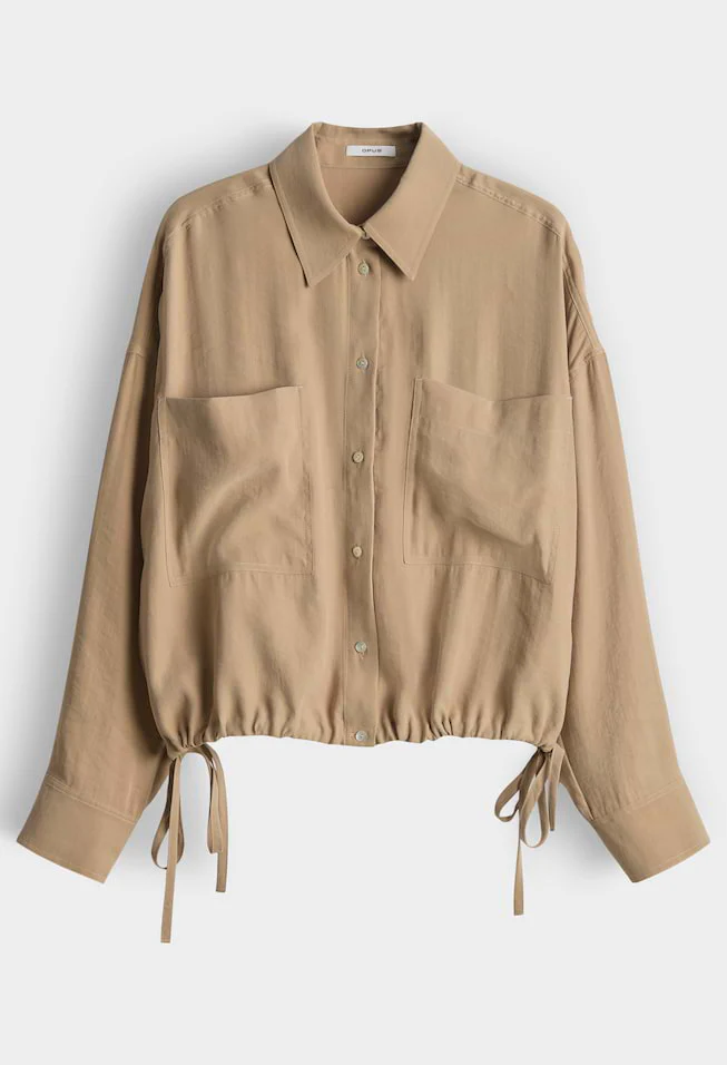 Fiberta blouse with tie detail - Image 6