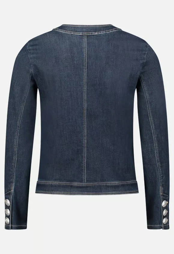 Figure Hugging Denim Jacket - Image 2