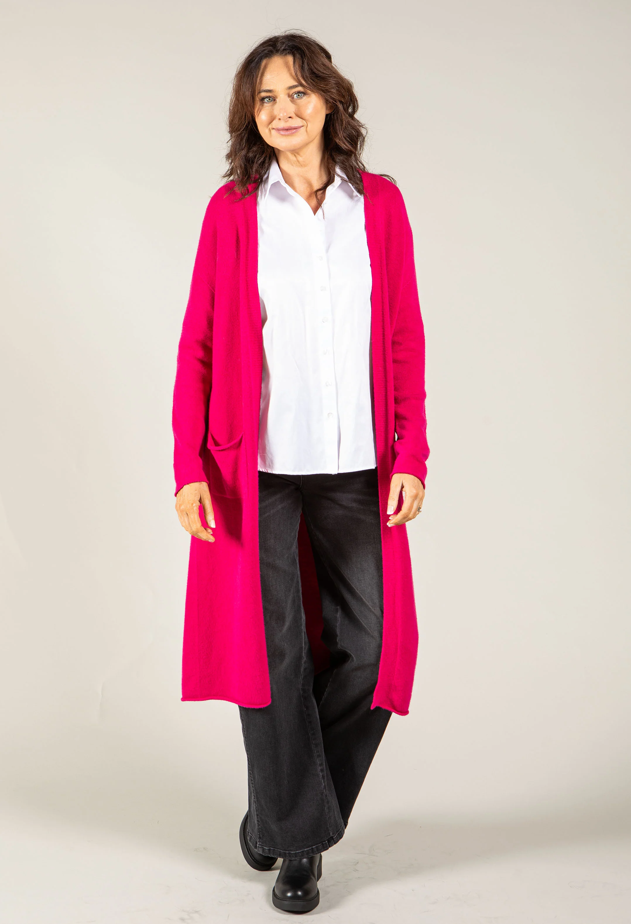 Fine Knit Longline Cardigan - Image 2