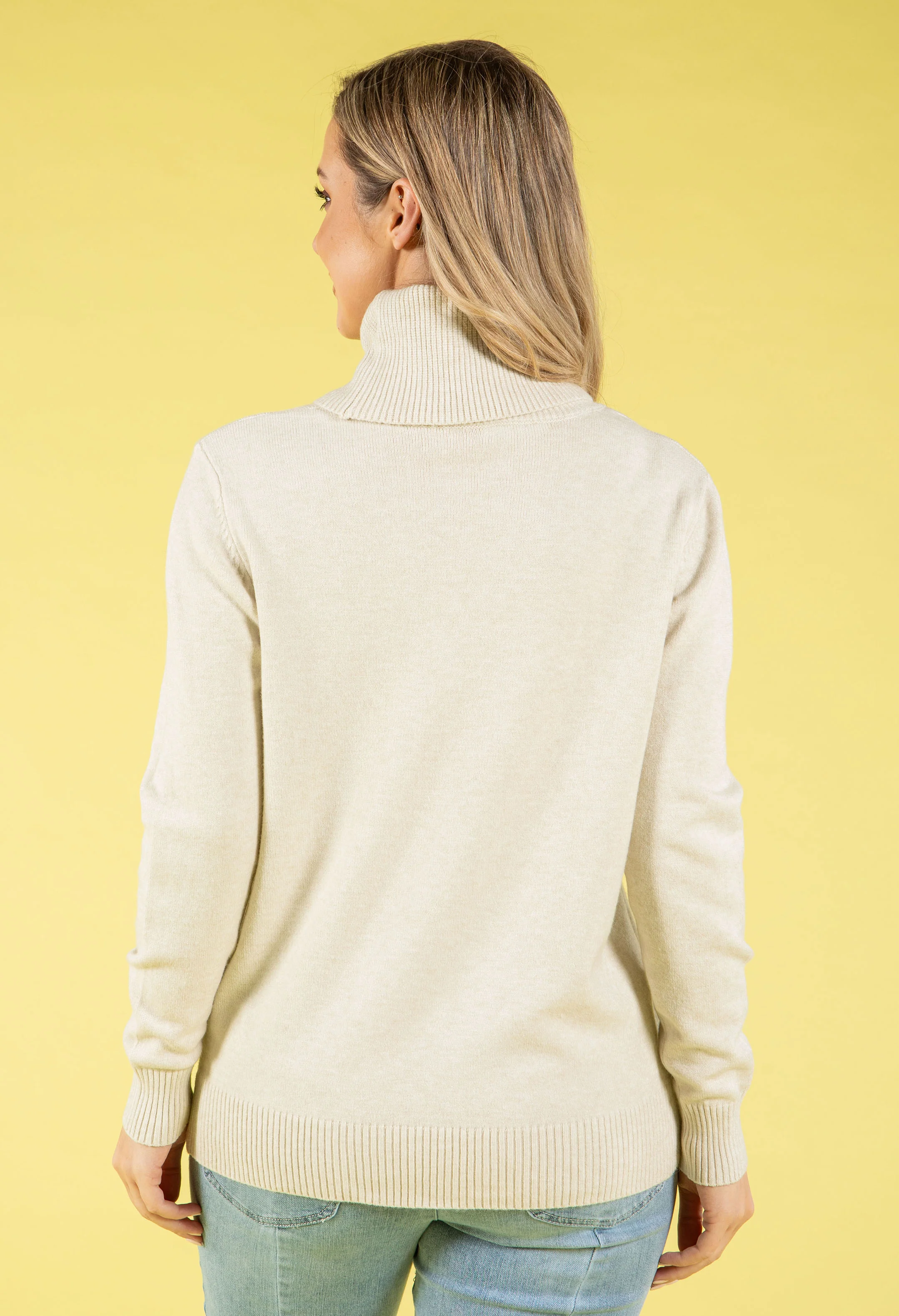 Fine Knit Roll Neck Jumper - Image 4