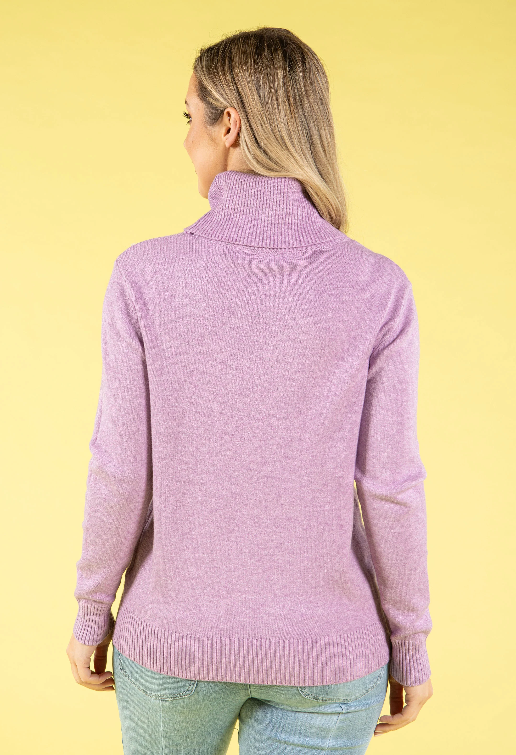 Fine Knit Roll Neck Jumper - Image 8