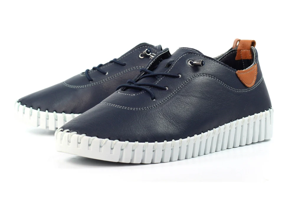 Flamborough leather Plimsoll - Image 11