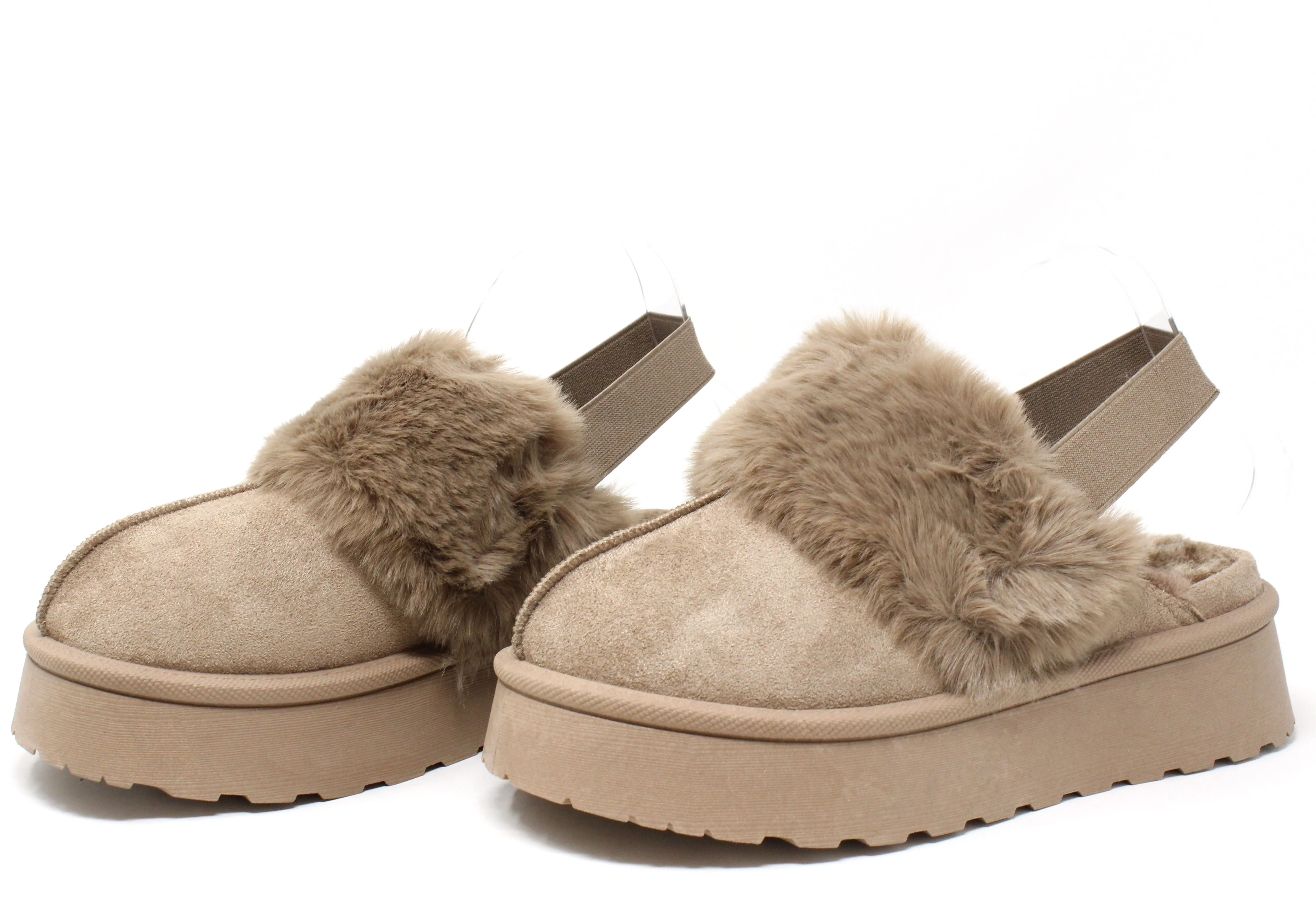 Flatform Faux Fur Trim Boots - Image 4