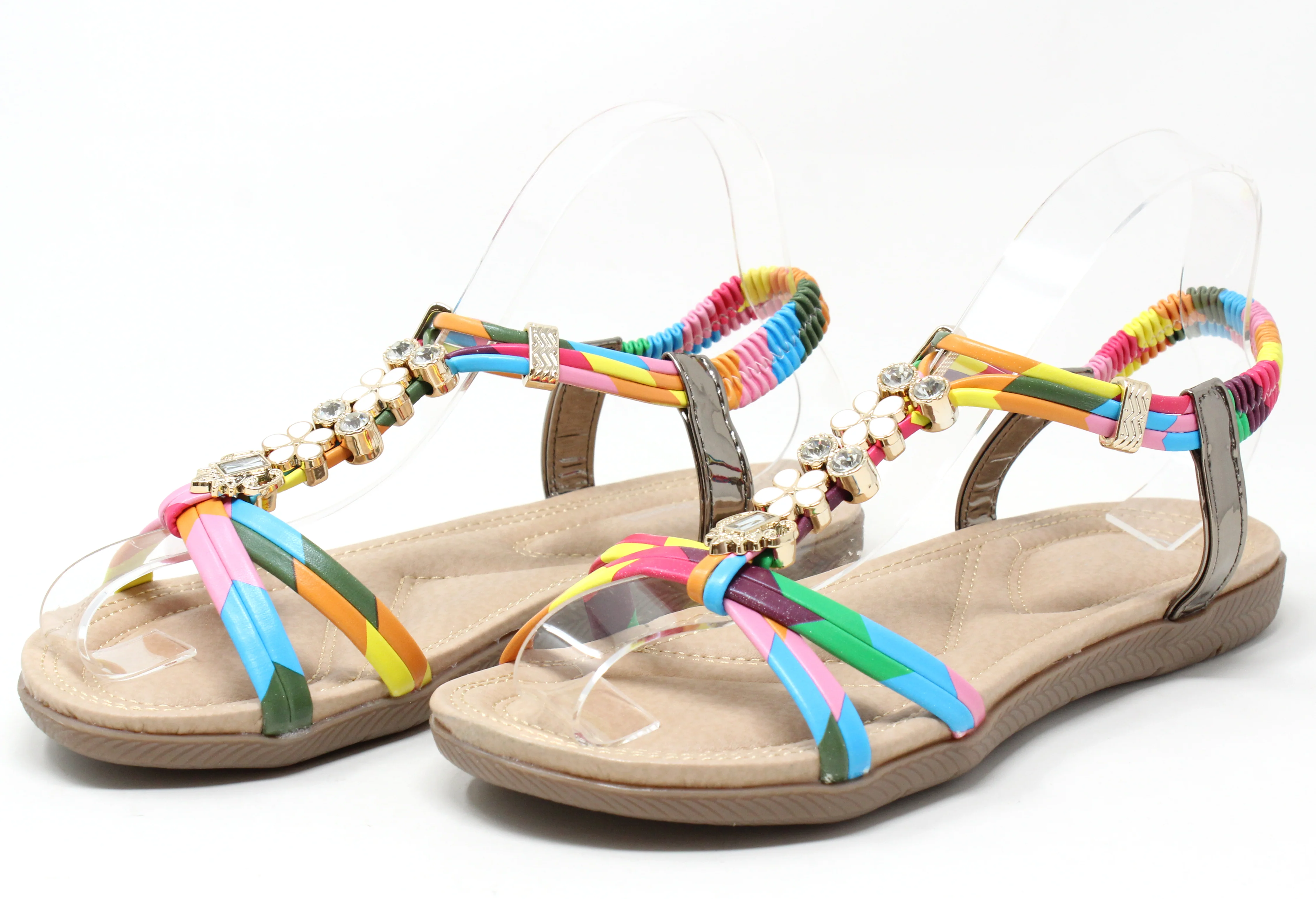 Floral and Gem Sandals - Image 11