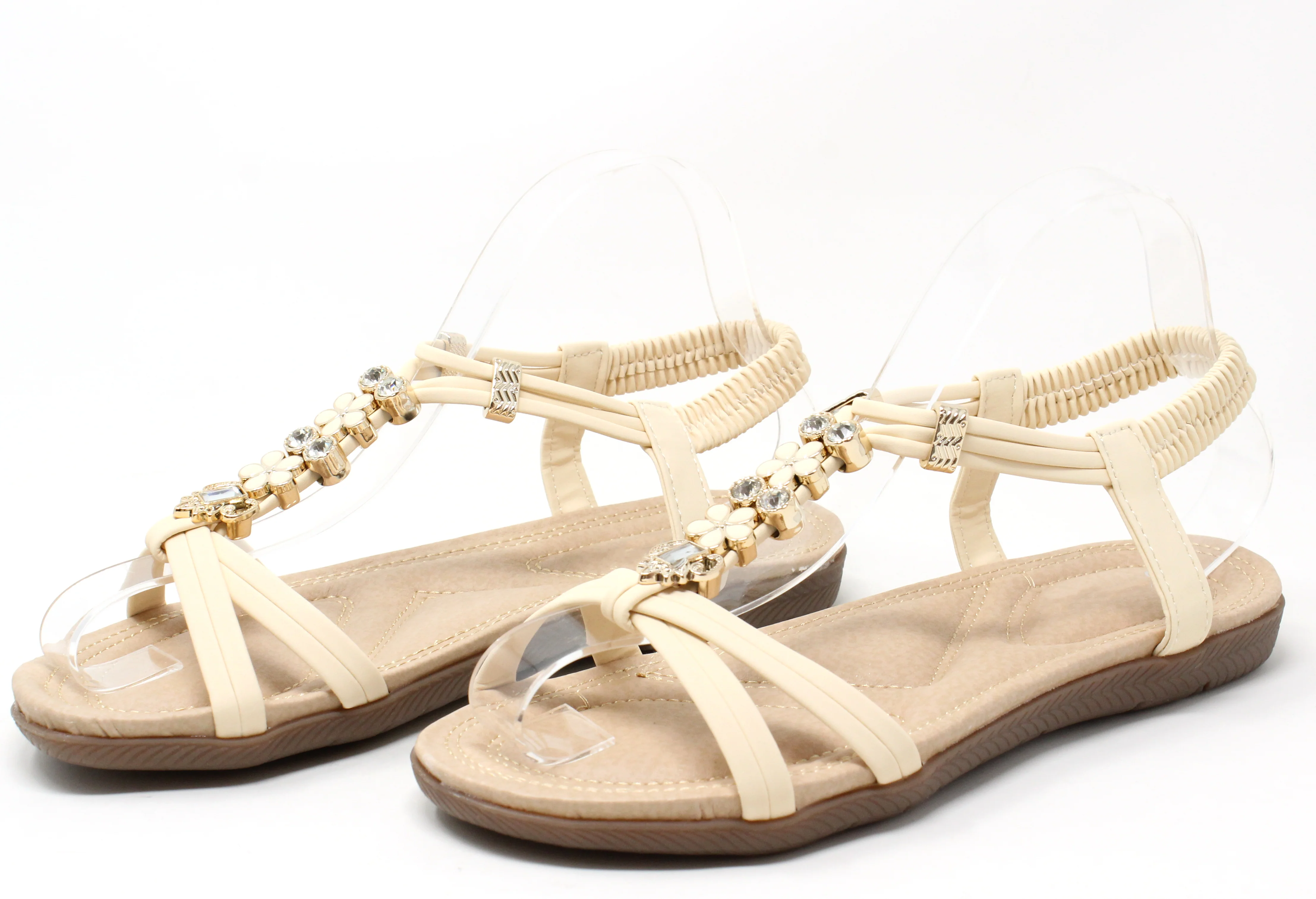 Floral and Gem Sandals - Image 3
