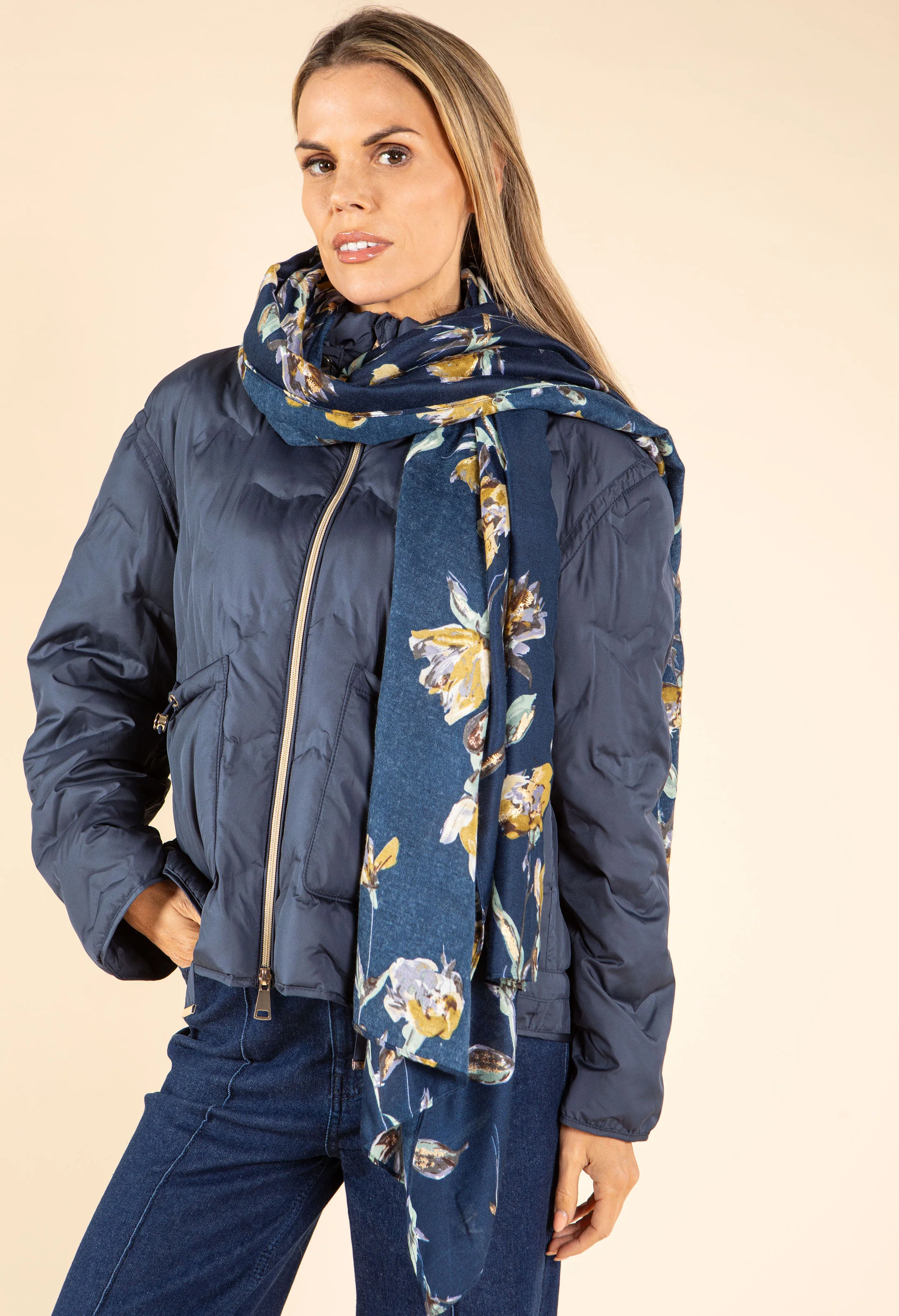 Floral Design Scarf - Image 4