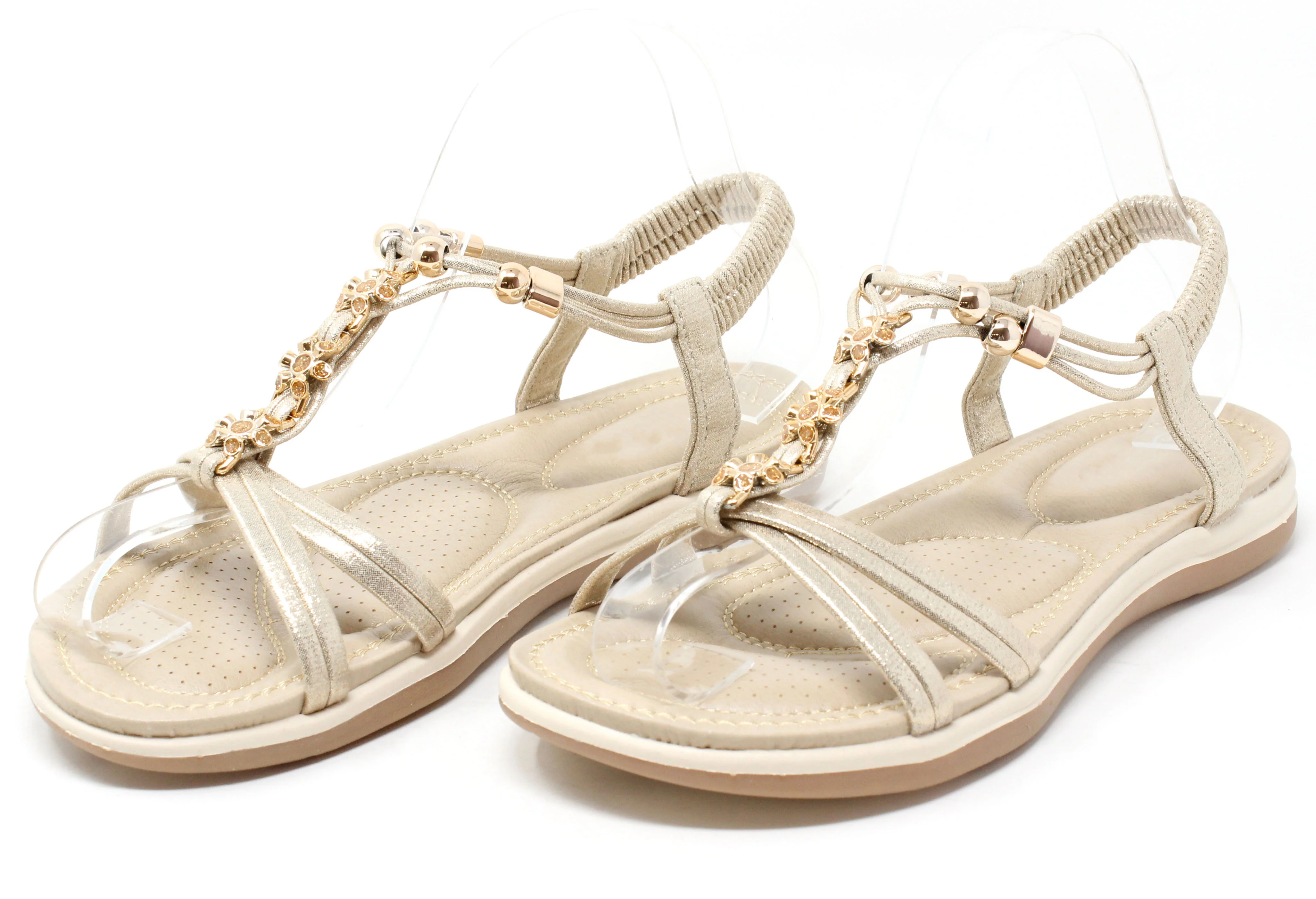 Floral Gem Sandals - Image 11