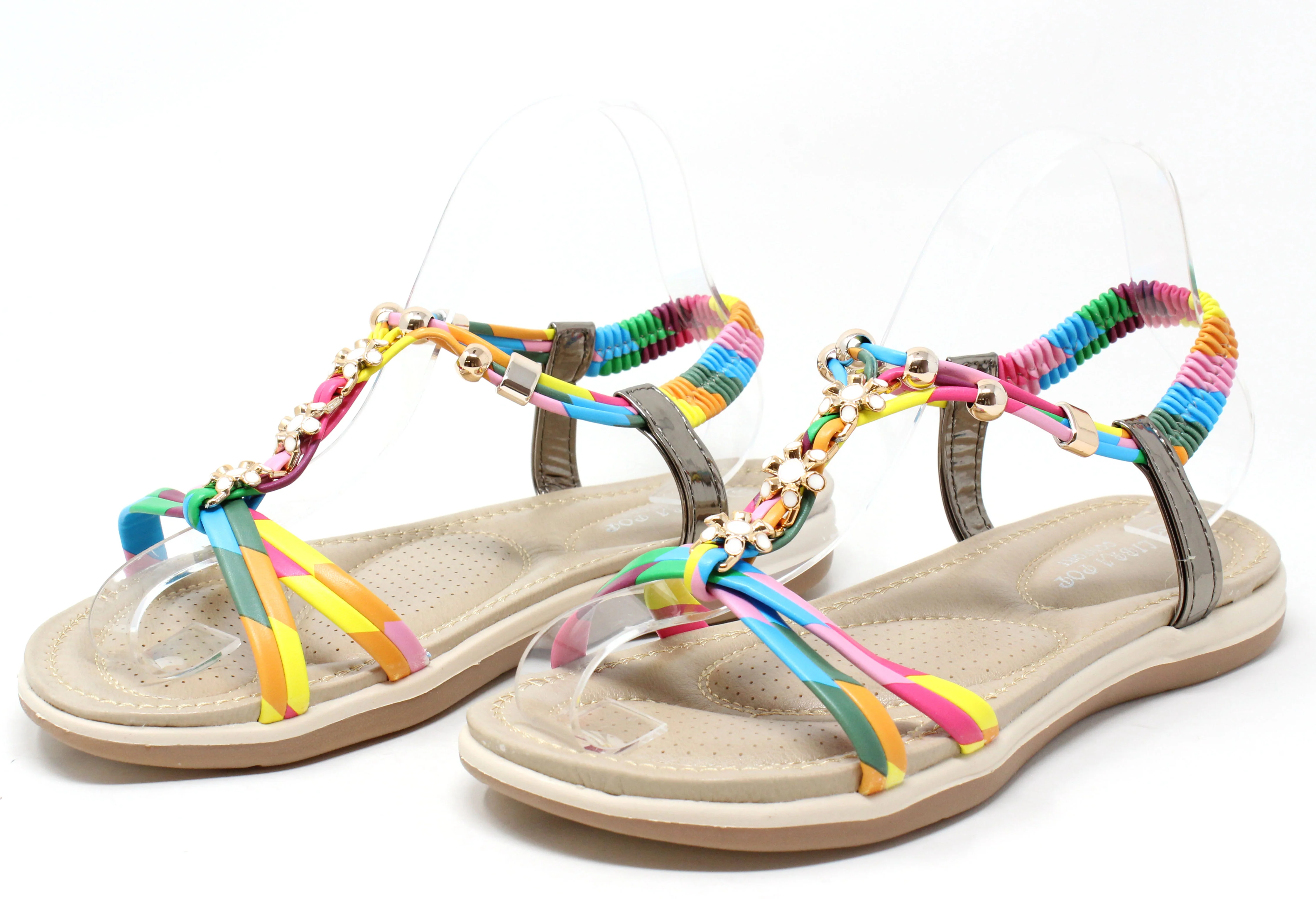 Floral Gem Sandals - Image 18