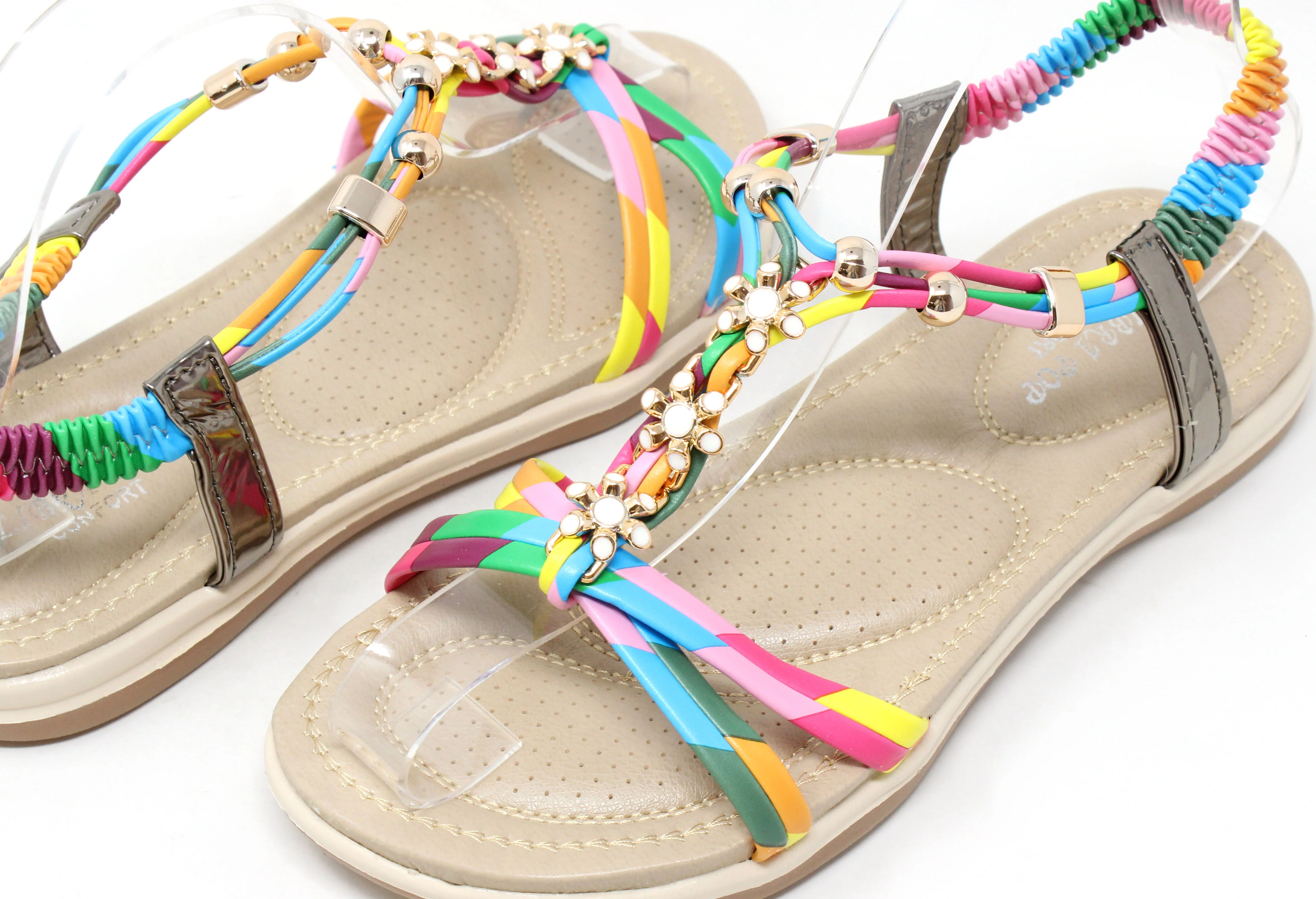 Floral Gem Sandals - Image 19