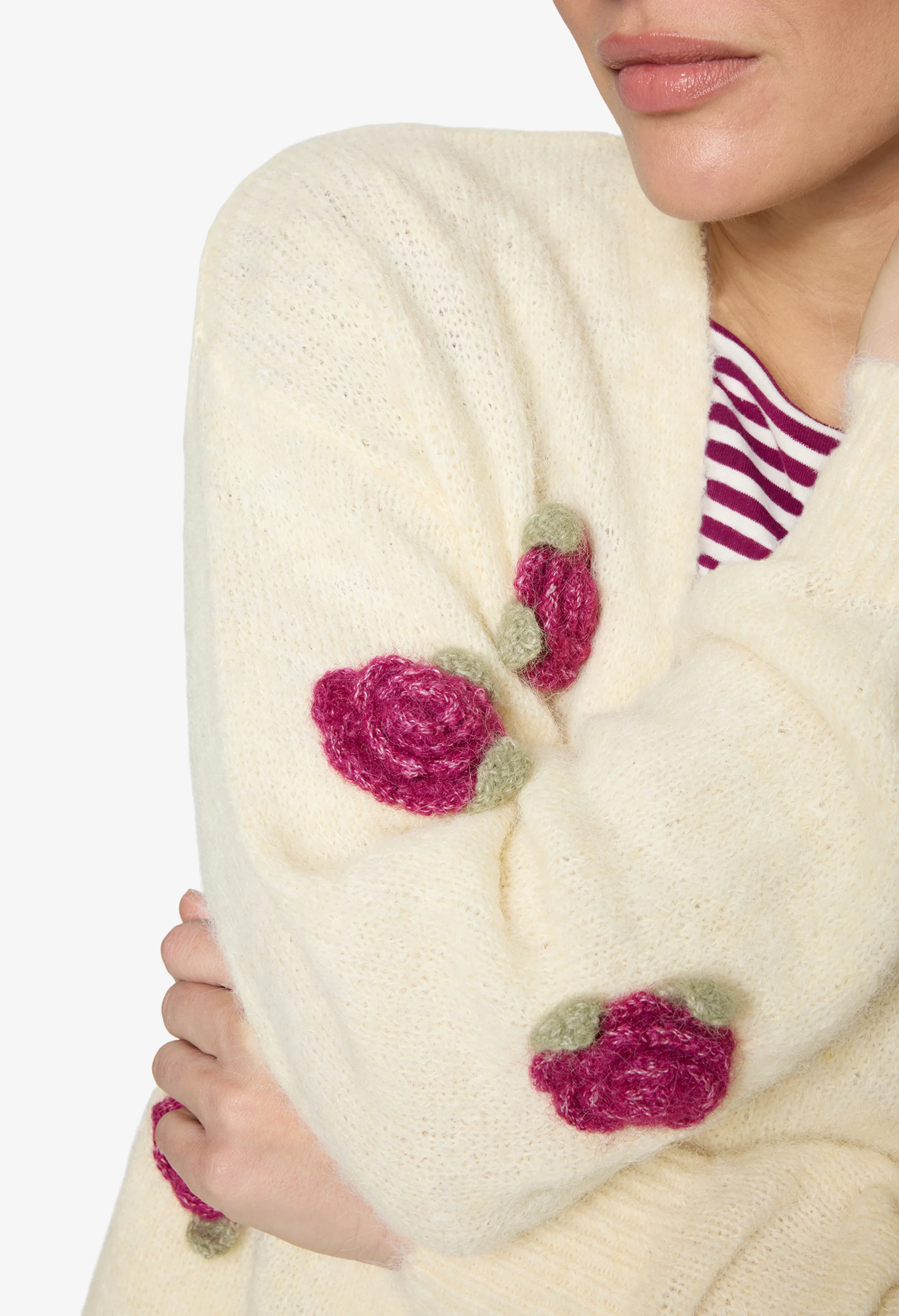 Floral Knit Cardigan - Image 4