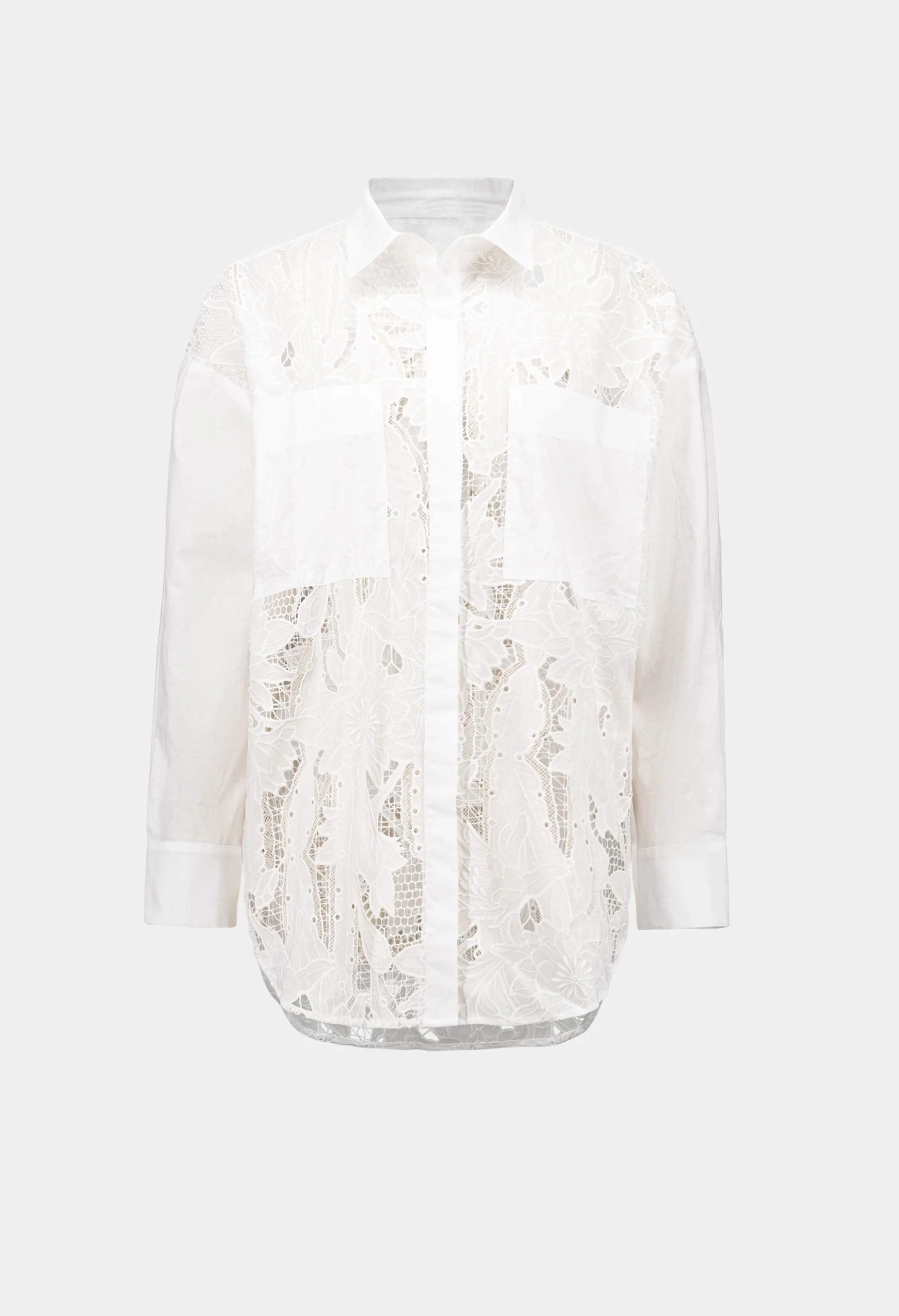 Floral Lace Buttoned Top - Image 6