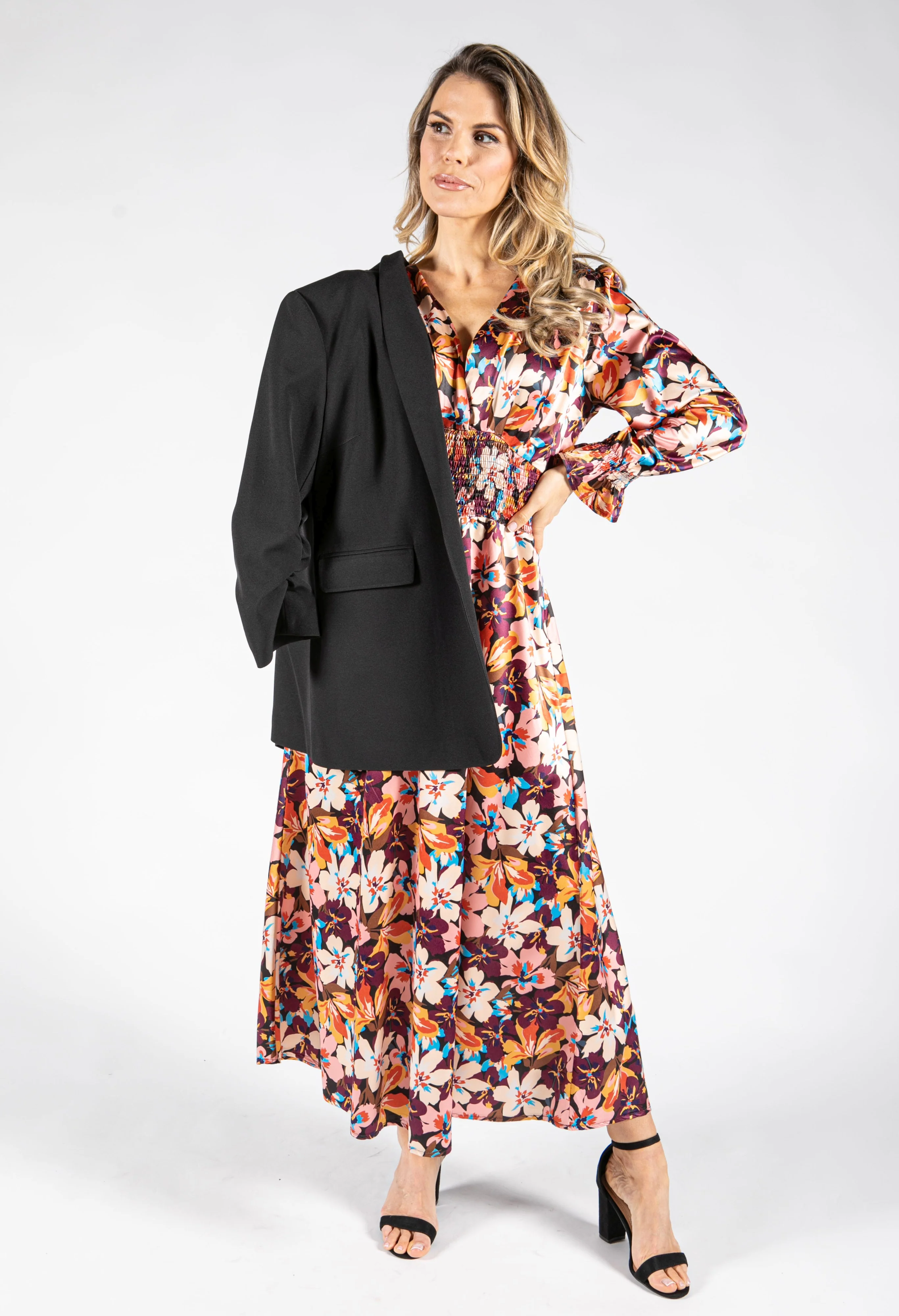 Floral Long Sleeve Maxi Dress - Image 6