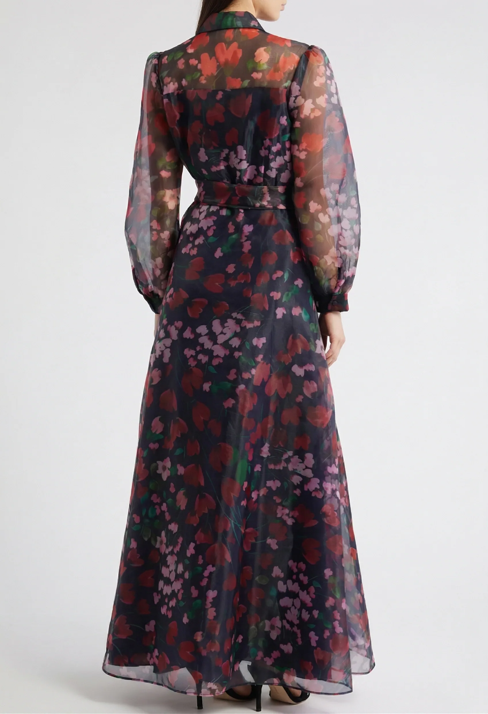 Floral Maxi Shirt Dress - Image 4