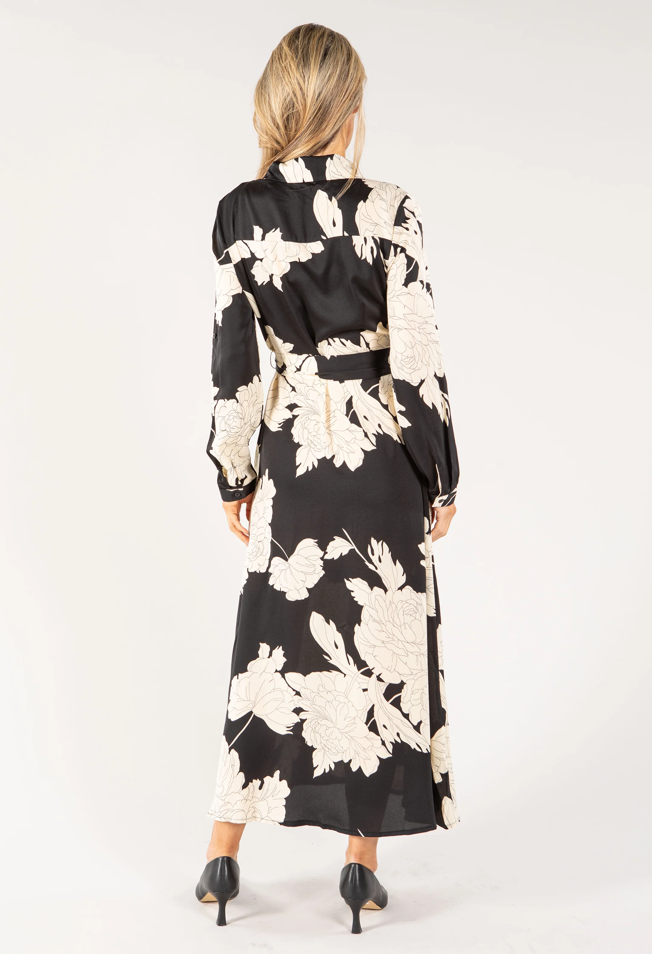 Floral Maxi Shirt Dress - Image 4