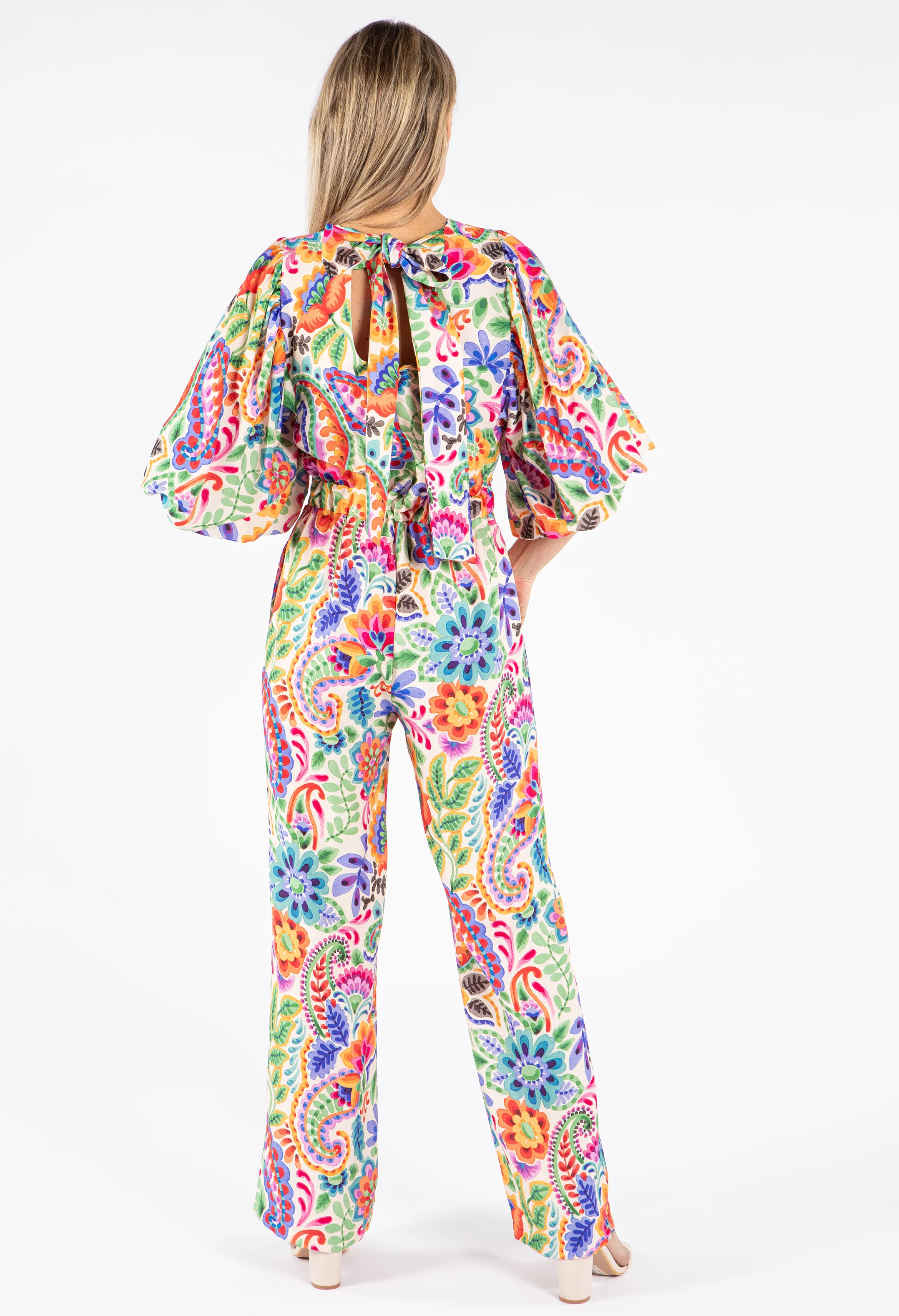 Floral Open Back Jumpsuit - Image 5