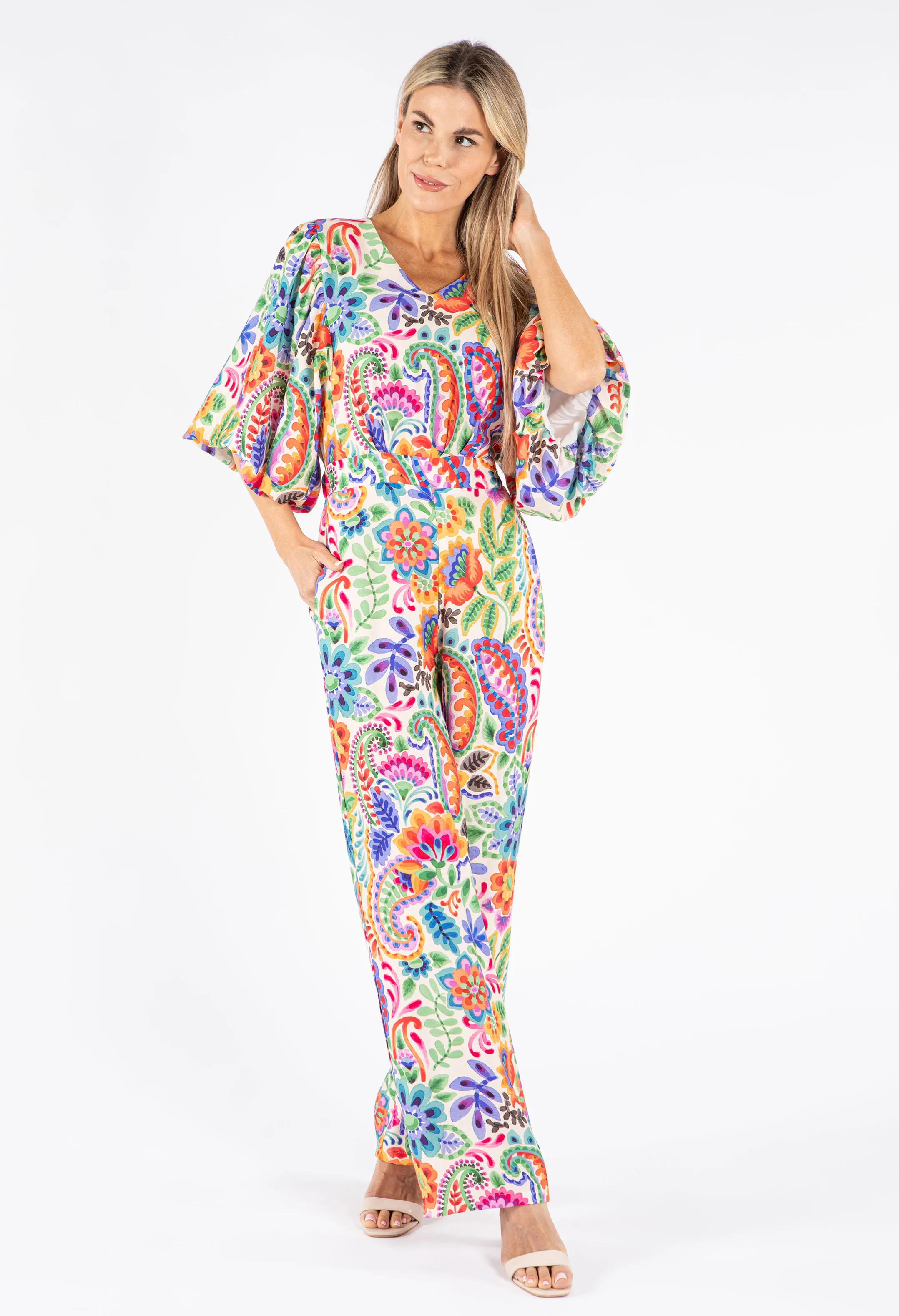 Floral Open Back Jumpsuit - Image 6