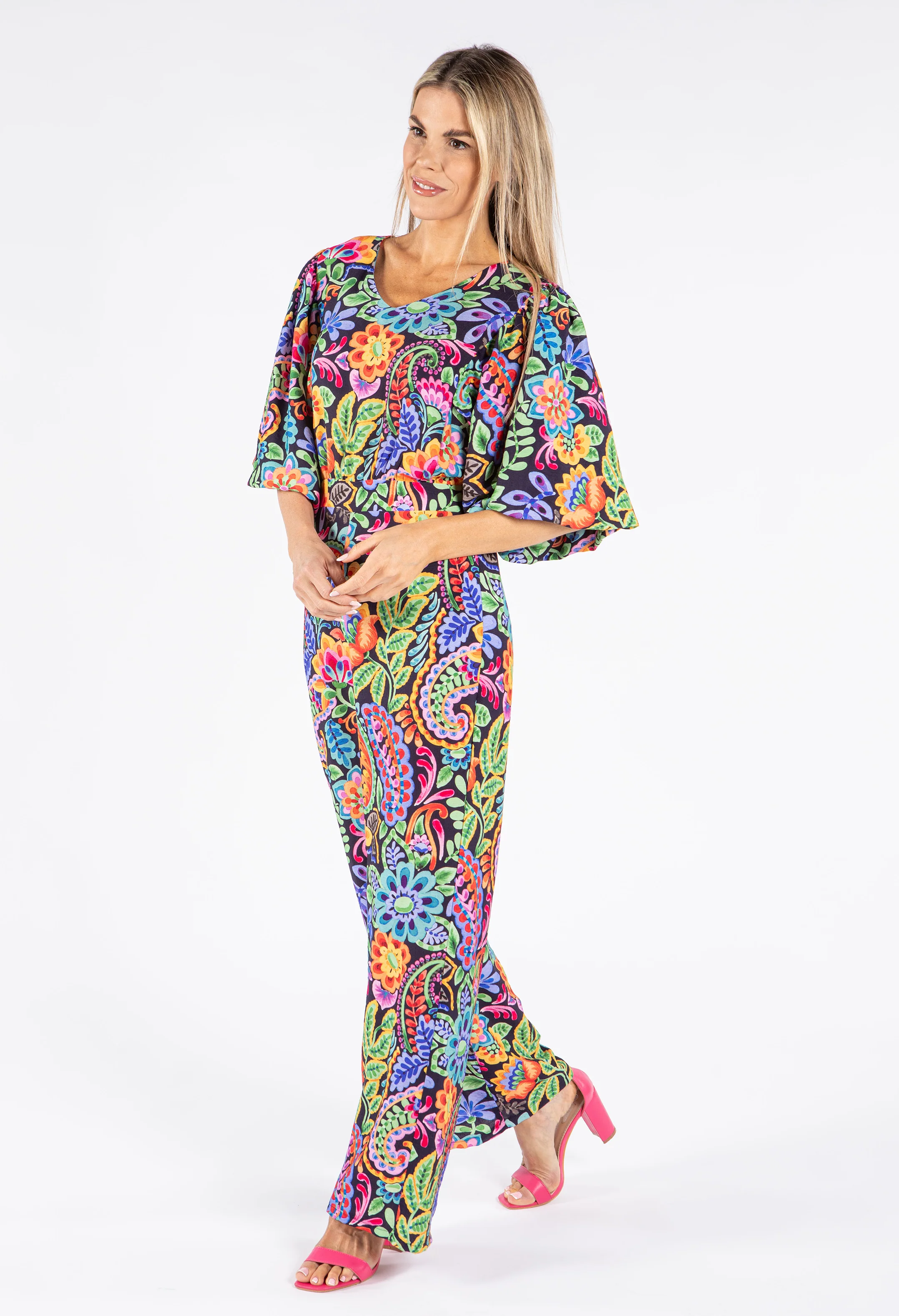 Floral Open Back Jumpsuit - Image 9