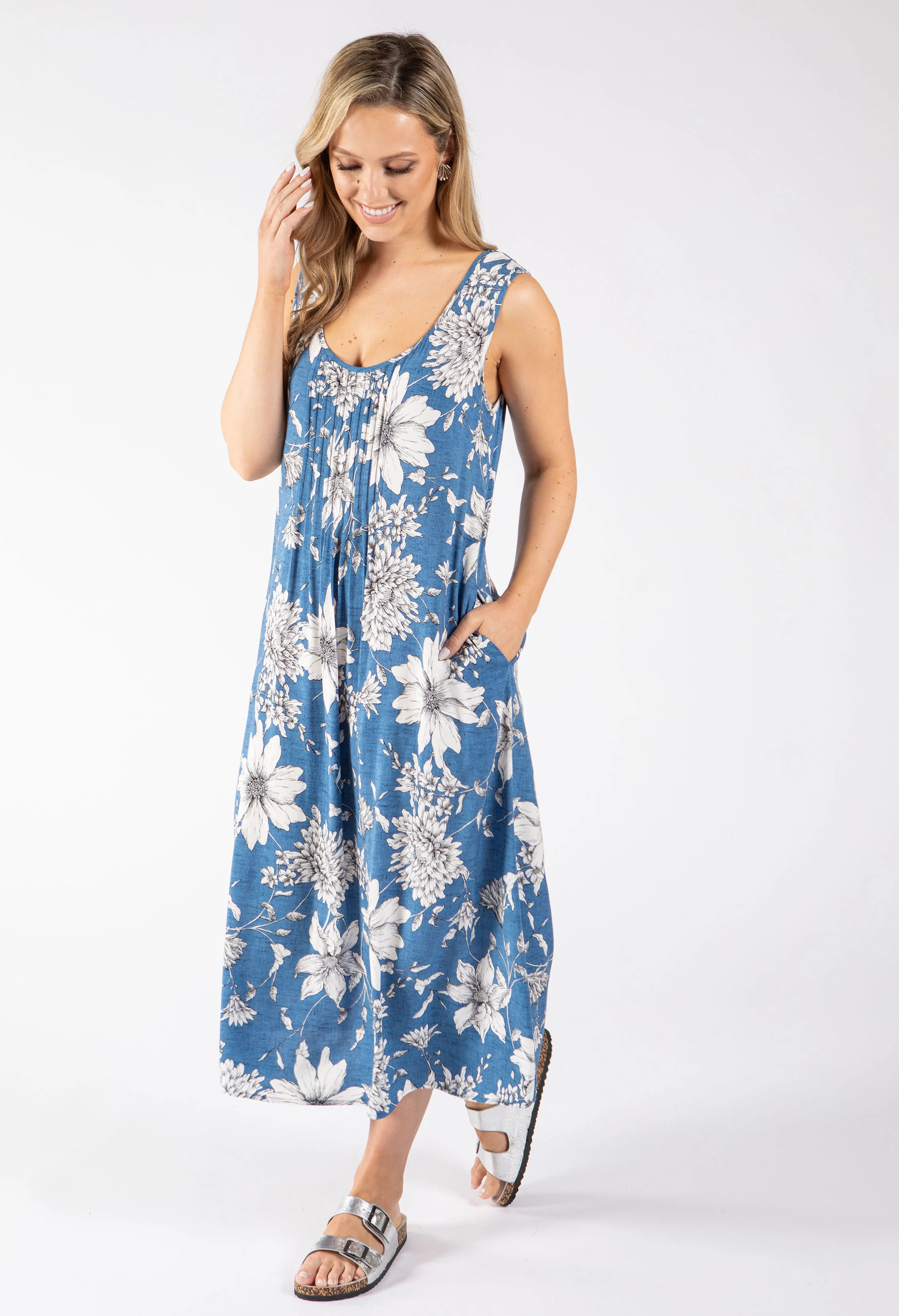 Floral Print Maxi Dress - Image 3