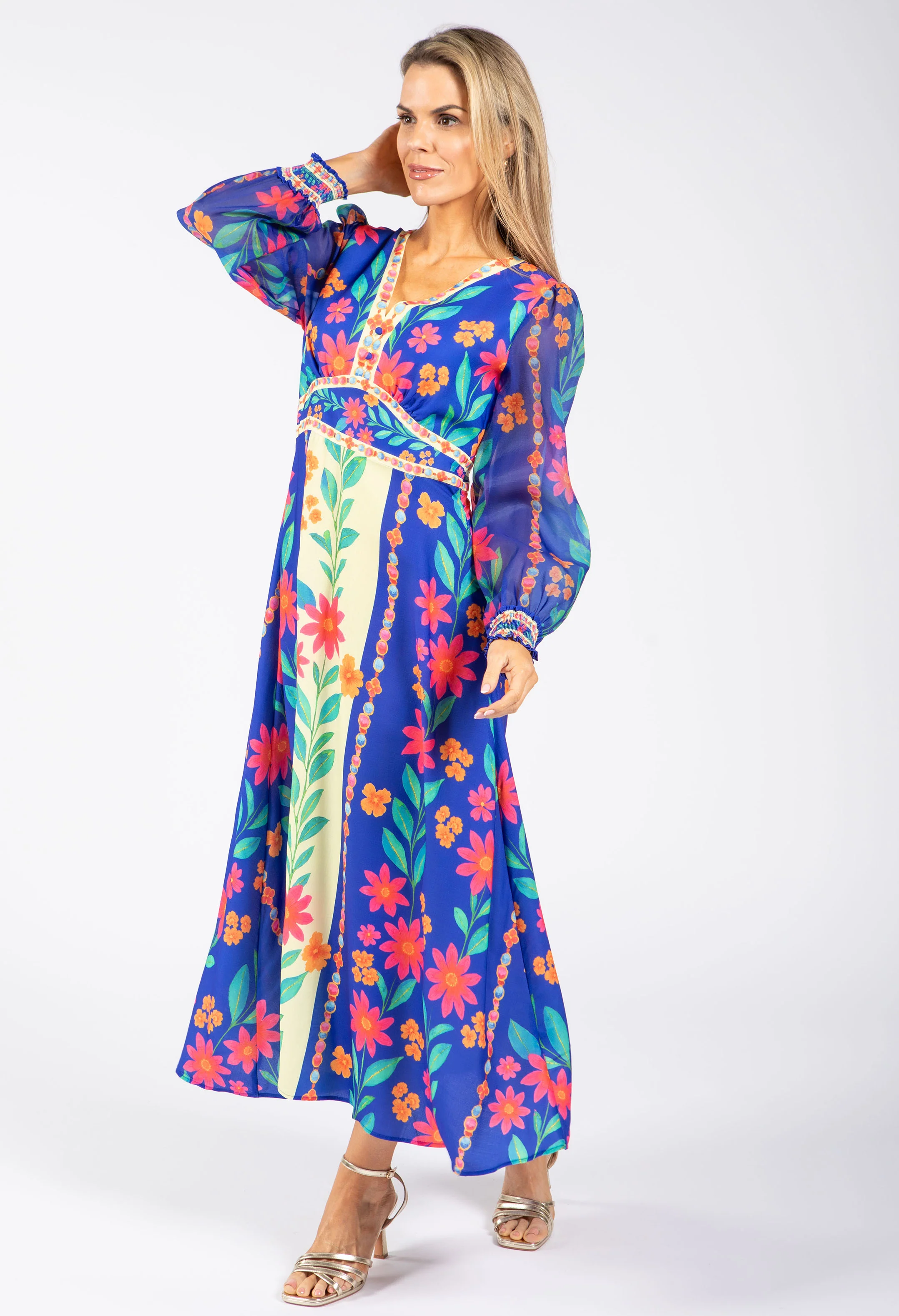 Floral Print Midi Dress - Image 6