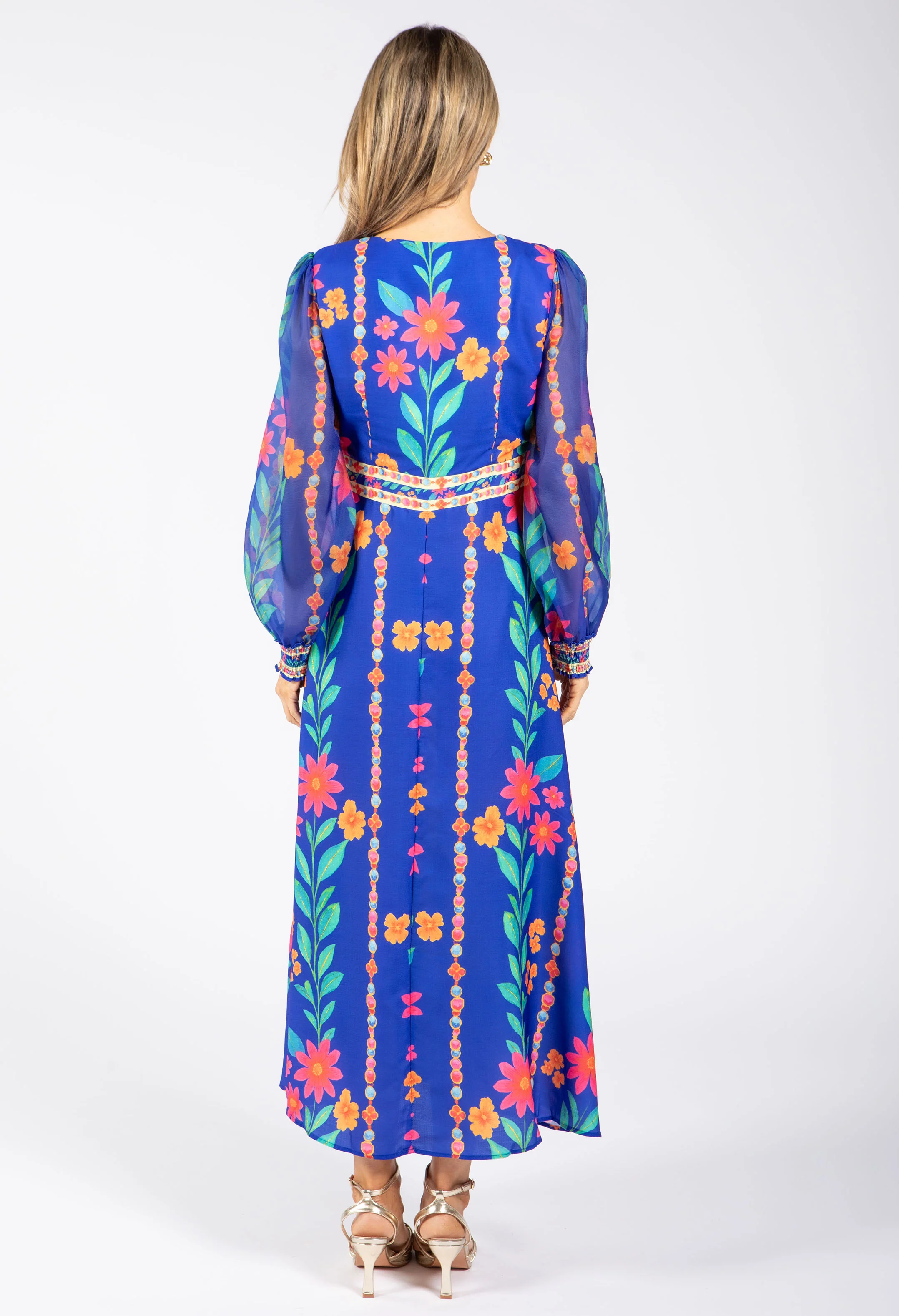Floral Print Midi Dress - Image 7