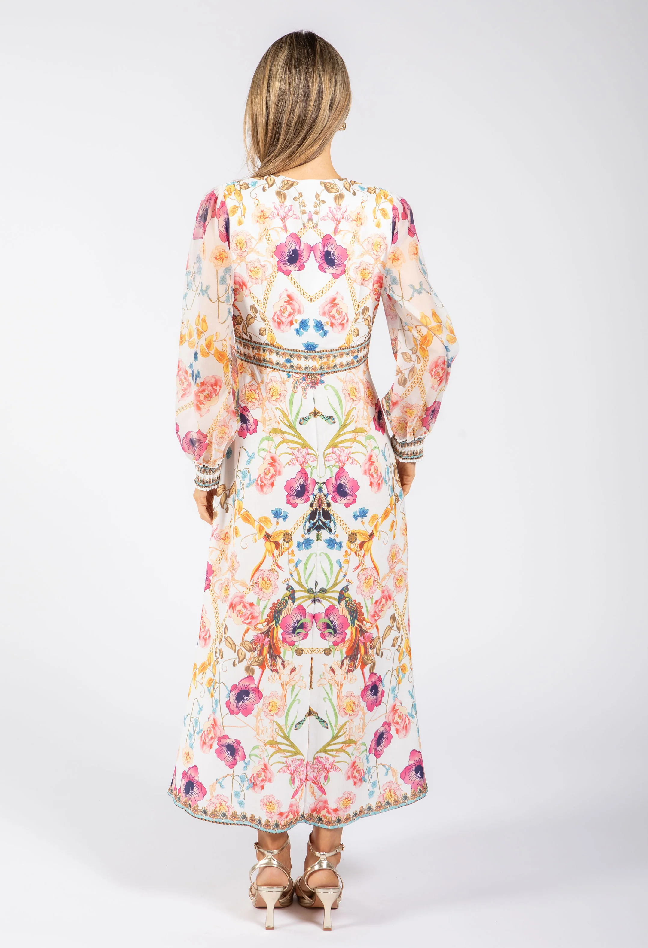 Floral Print Midi Dress - Image 6