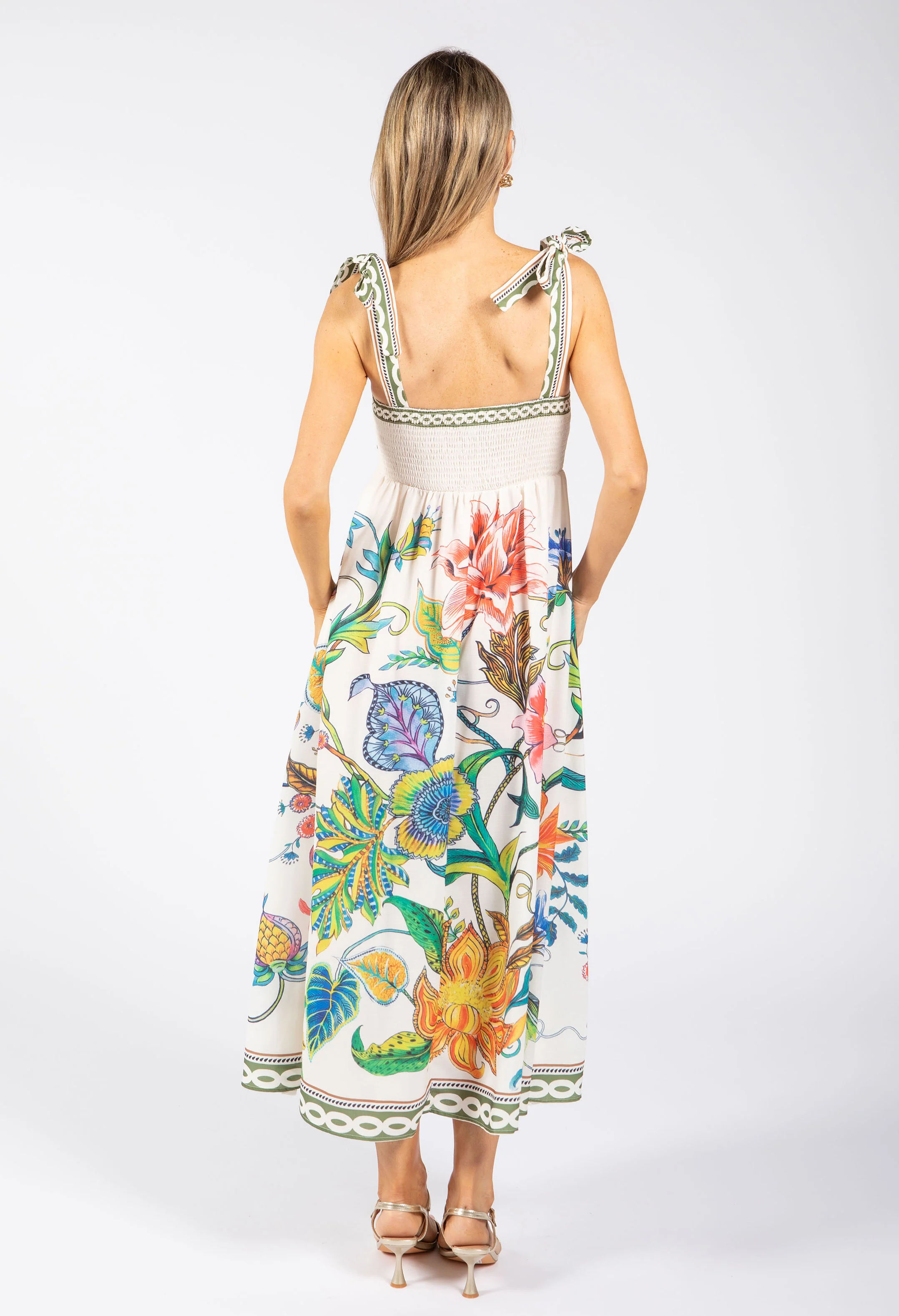 Floral Print Midi Dress - Image 7