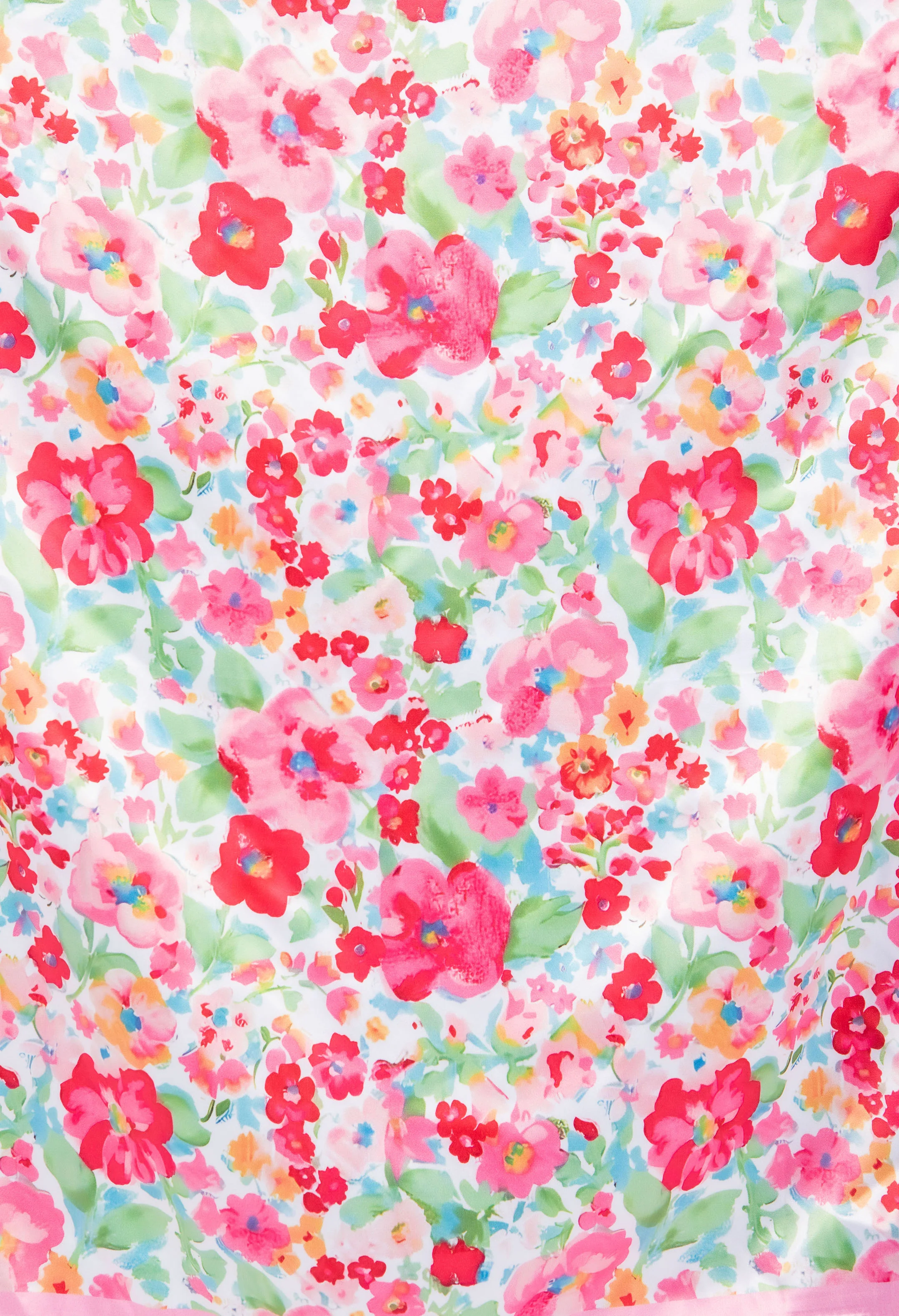 Floral Print Satin Touch Scarf - Image 3