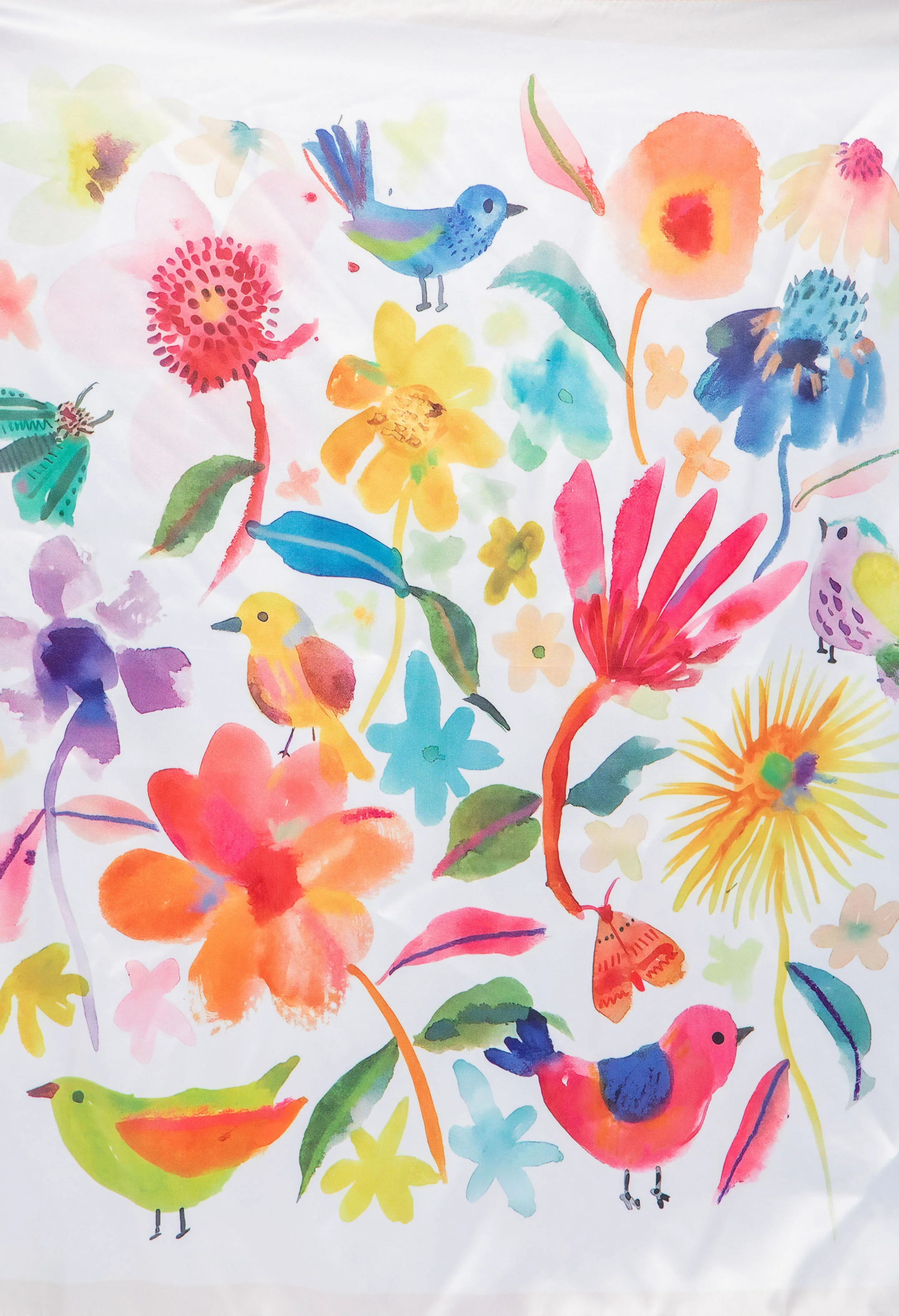 Floral Print Satin Touch Scarf - Image 3