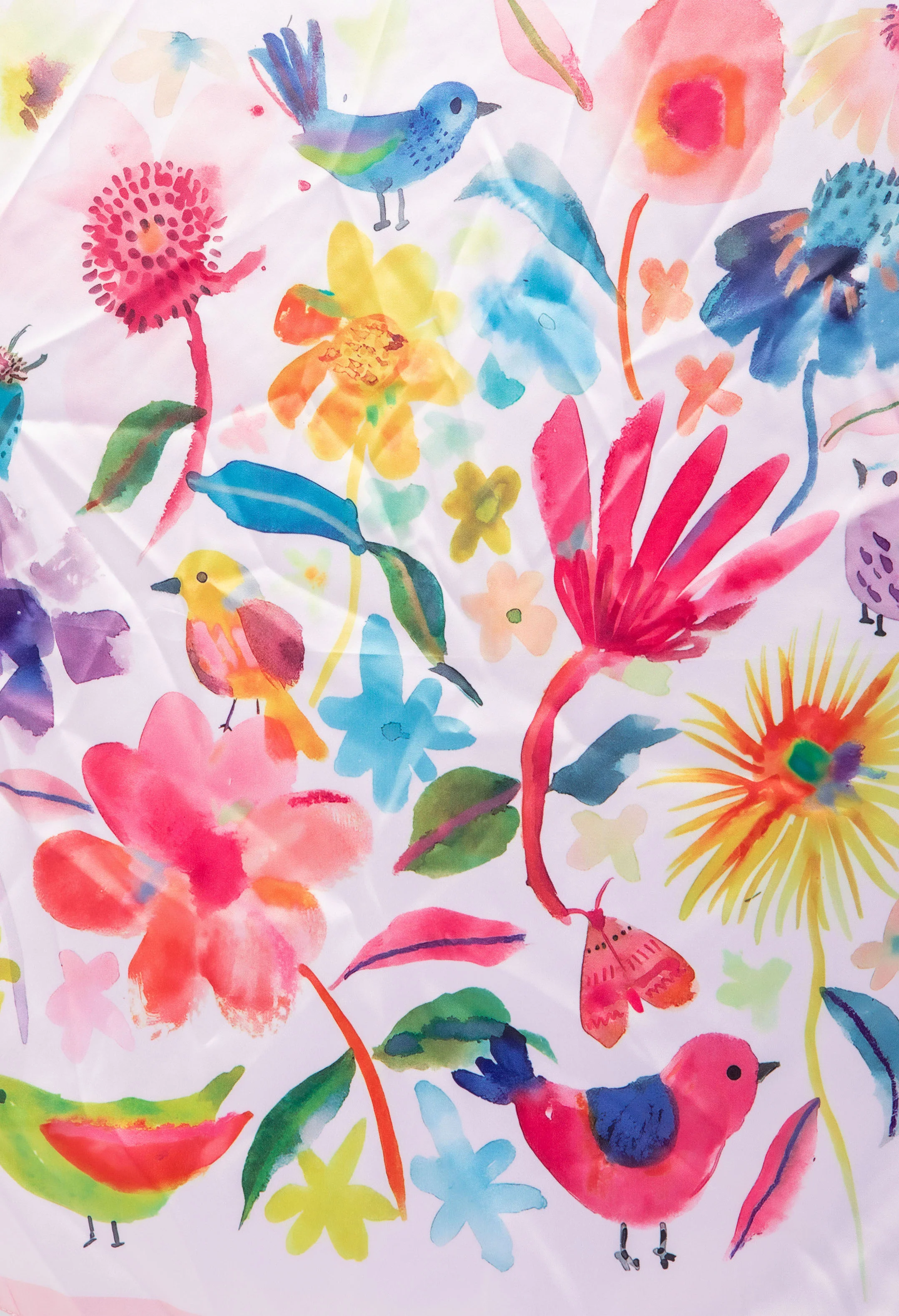 Floral Print Satin Touch Scarf - Image 6