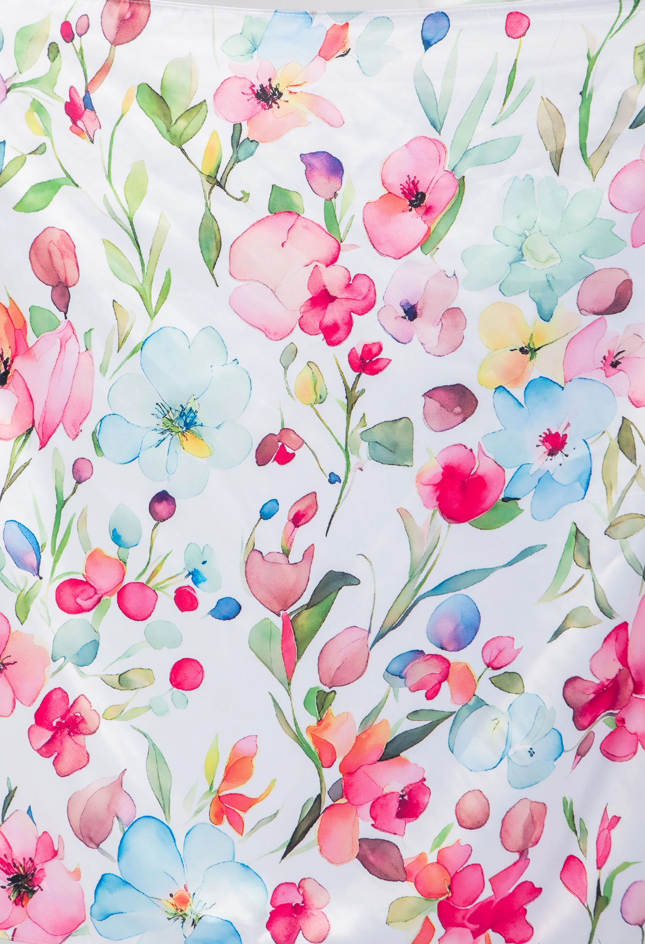 Floral Print Satin Touch Scarf - Image 3