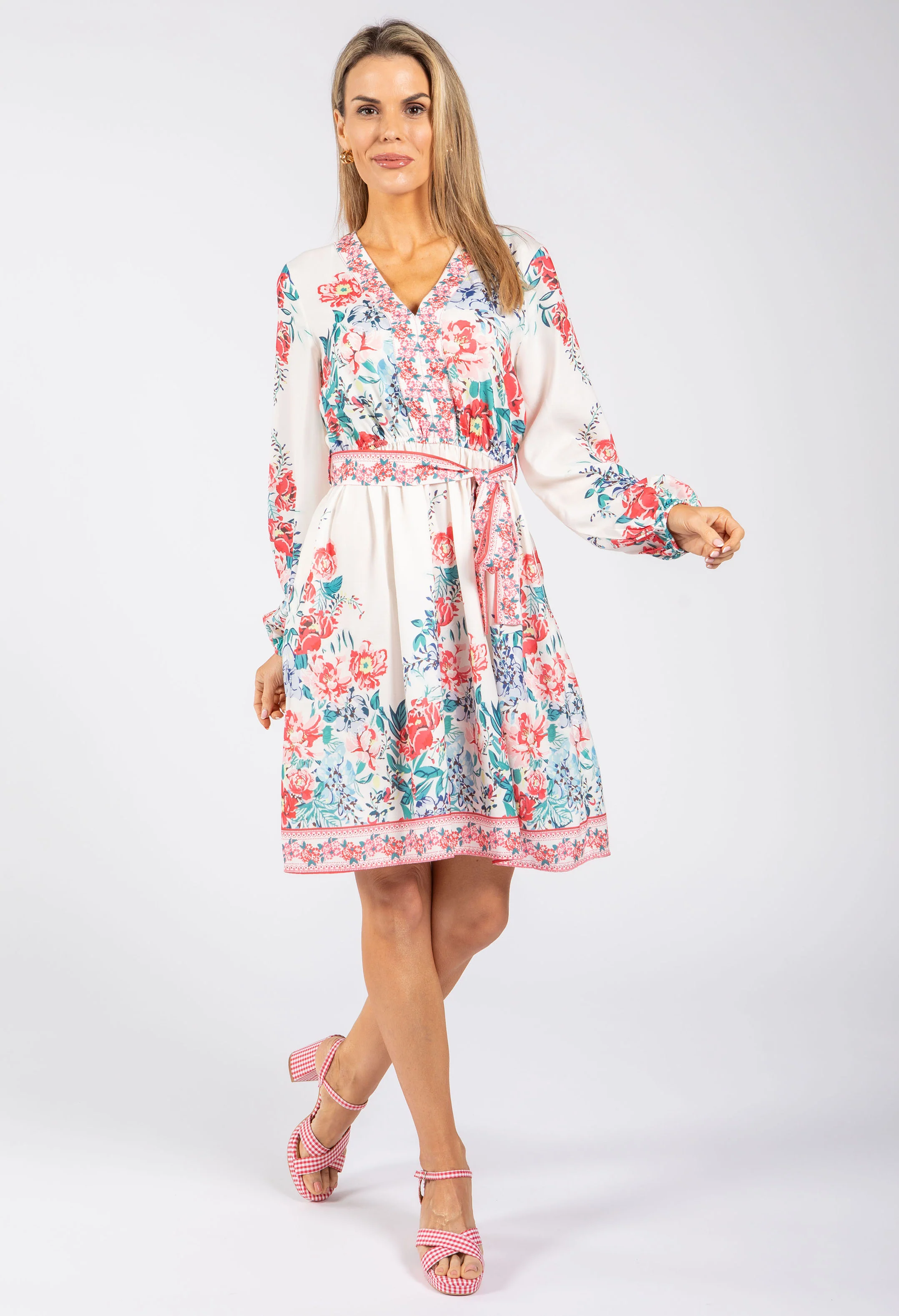 Floral Print Short Dress - Image 3