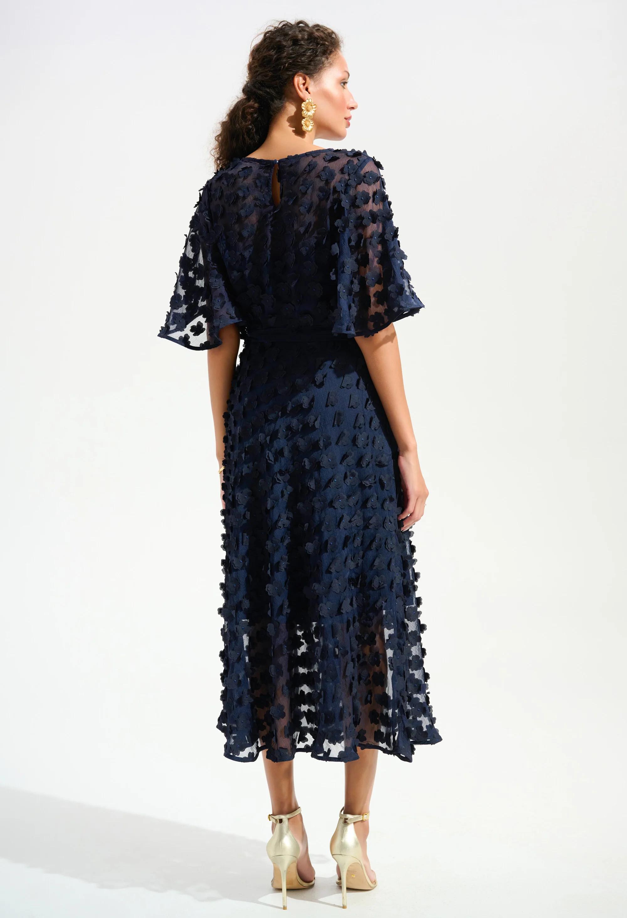 Floral Puff Sleeve Dress - Image 2