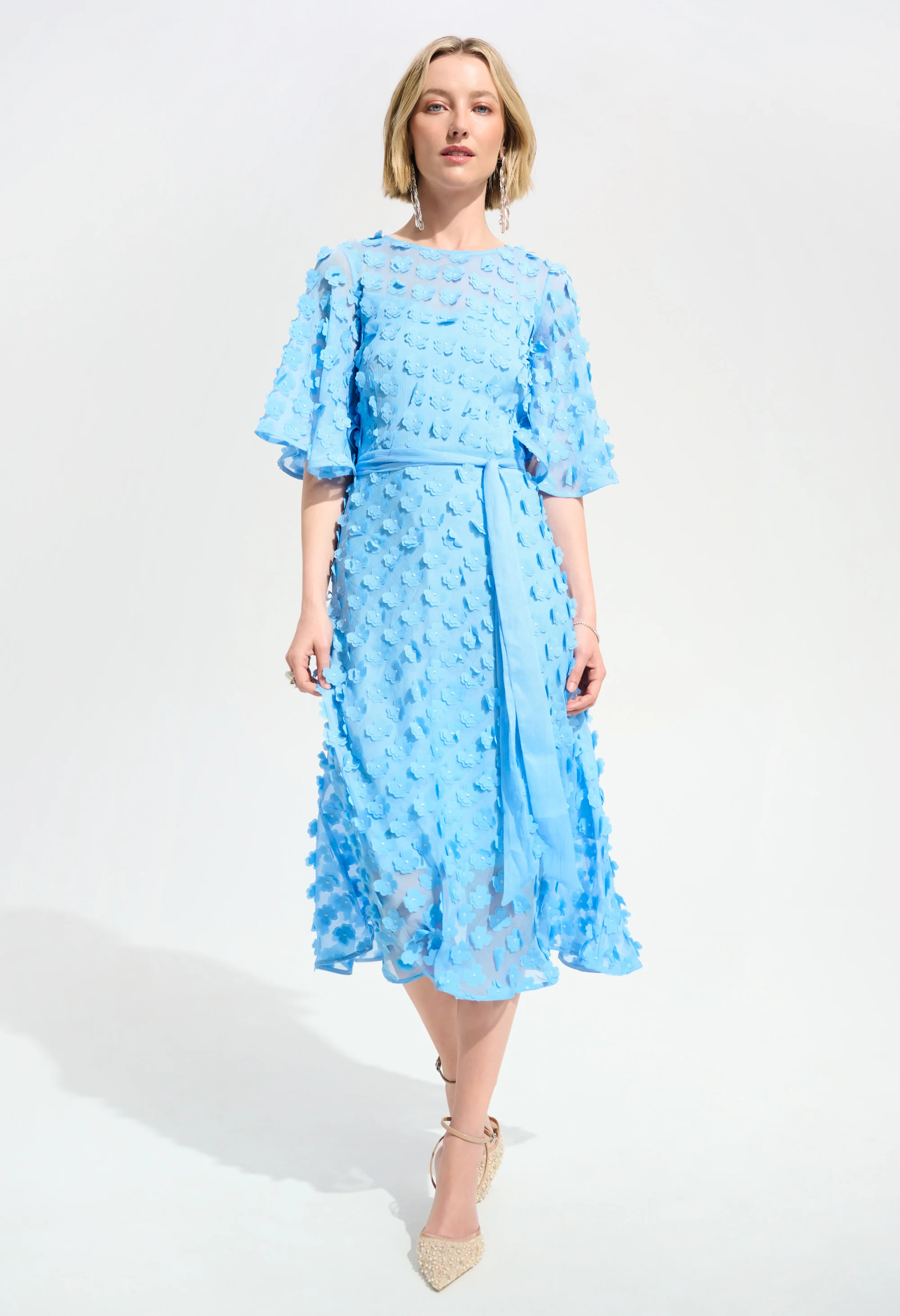 Floral Puff Sleeve Dress - Image 5