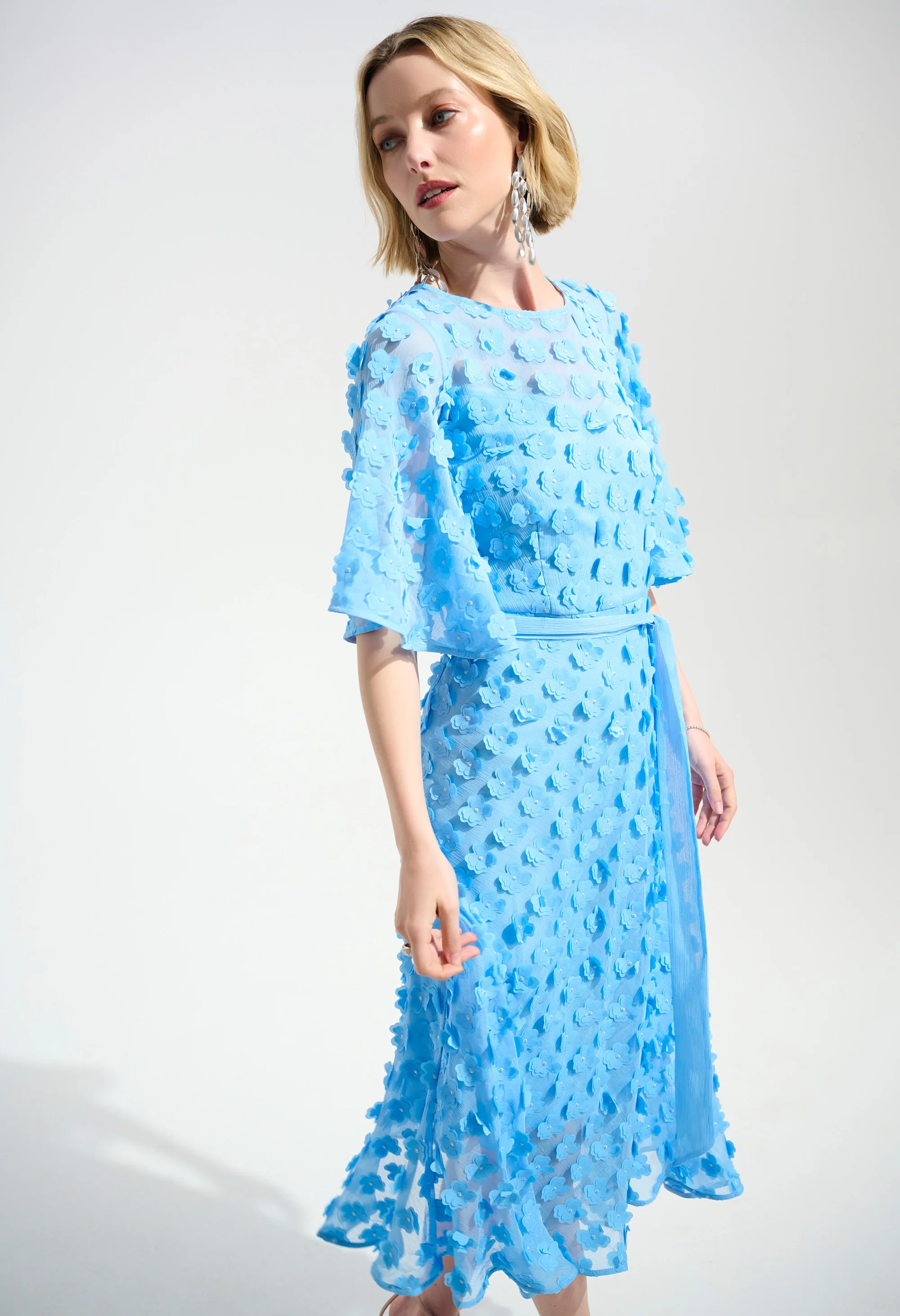 Floral Puff Sleeve Dress - Image 6