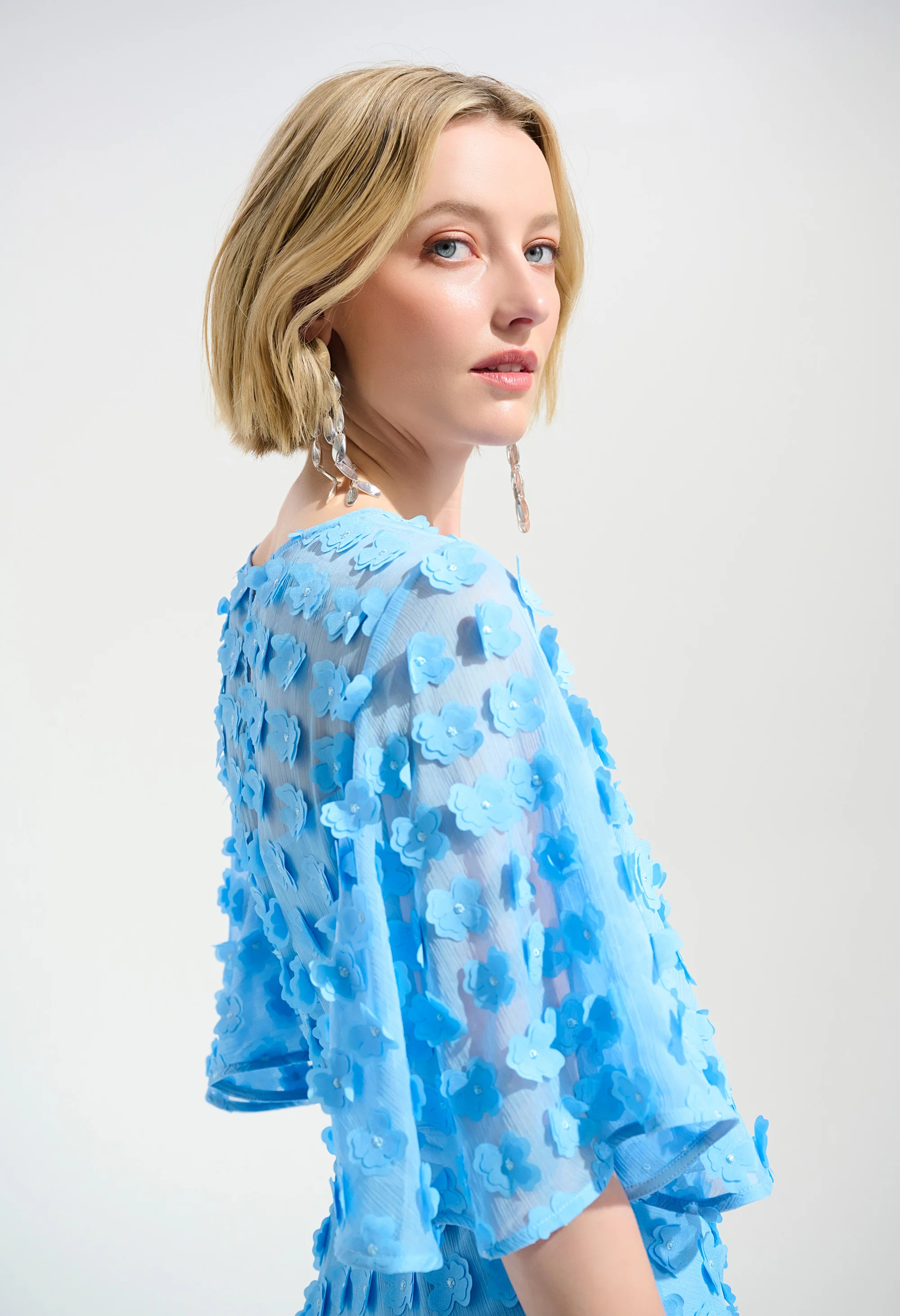 Floral Puff Sleeve Dress - Image 8