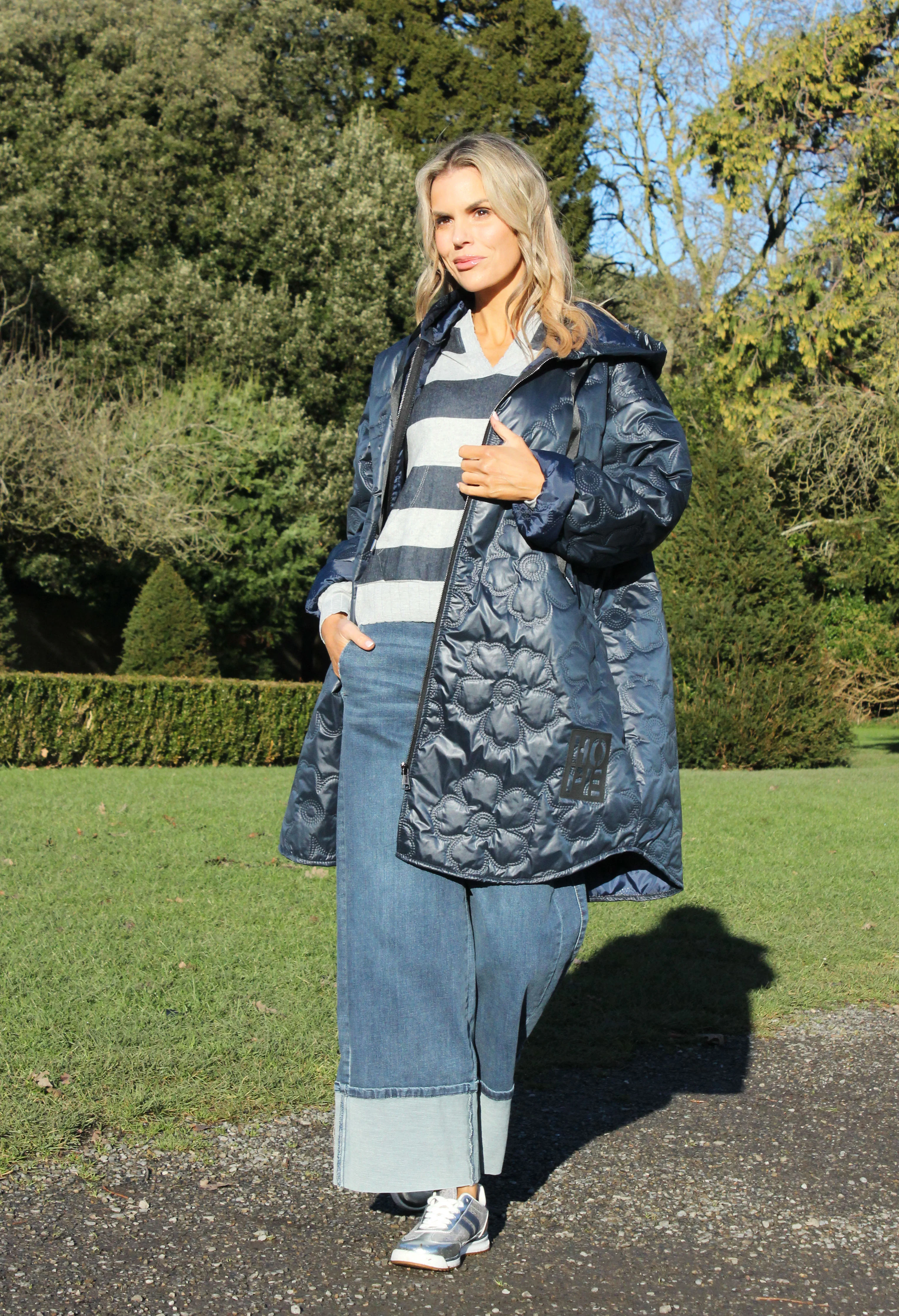 Floral Quilted Coat - Image 7