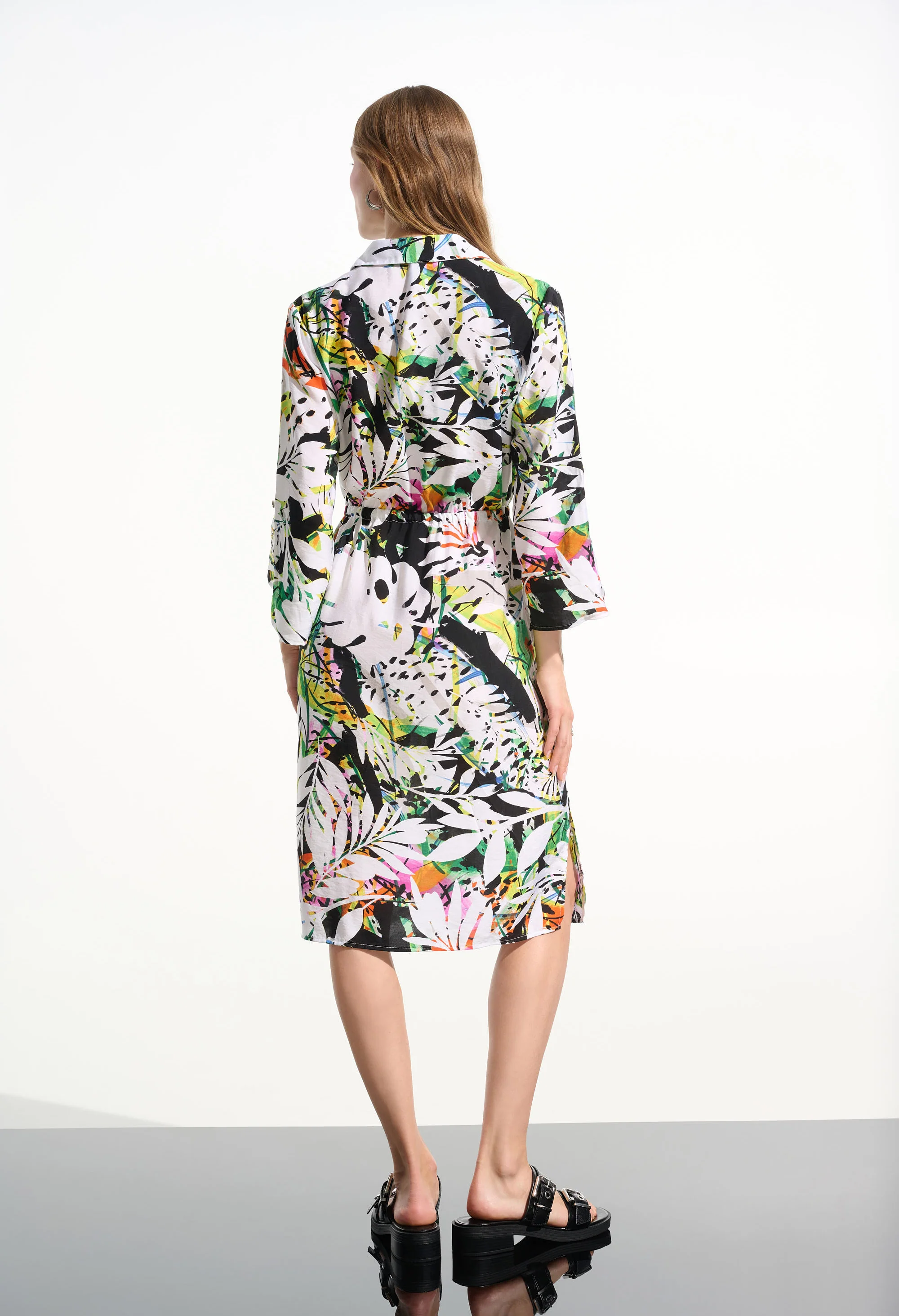 Floral Shirt Dress - Image 4