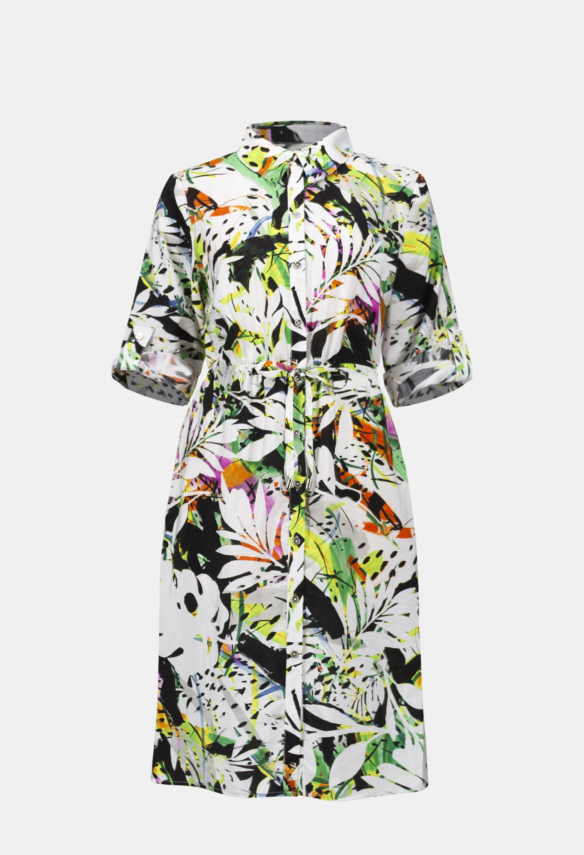 Floral Shirt Dress - Image 5