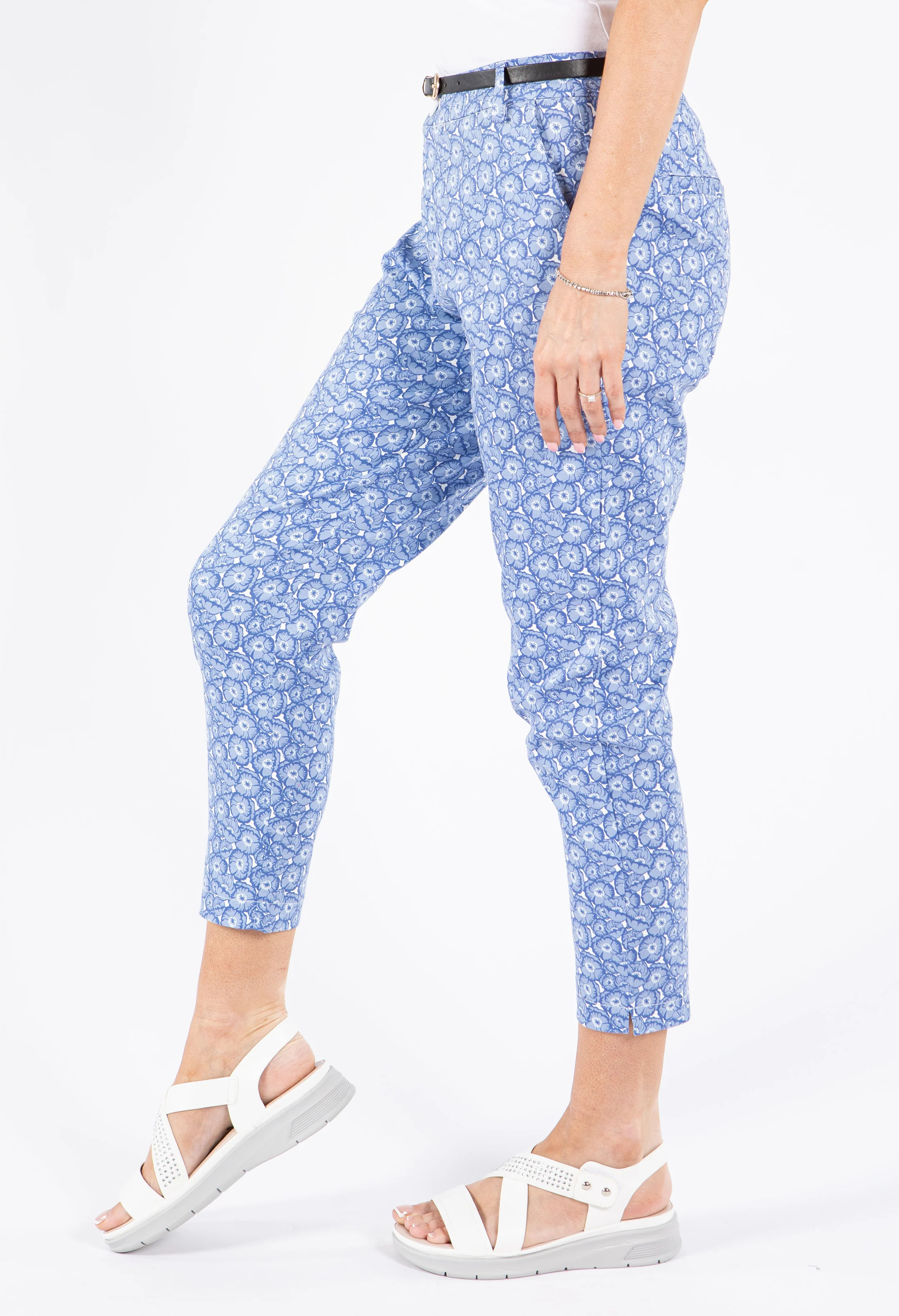 Floral Slim Fit Trousers - Image 3