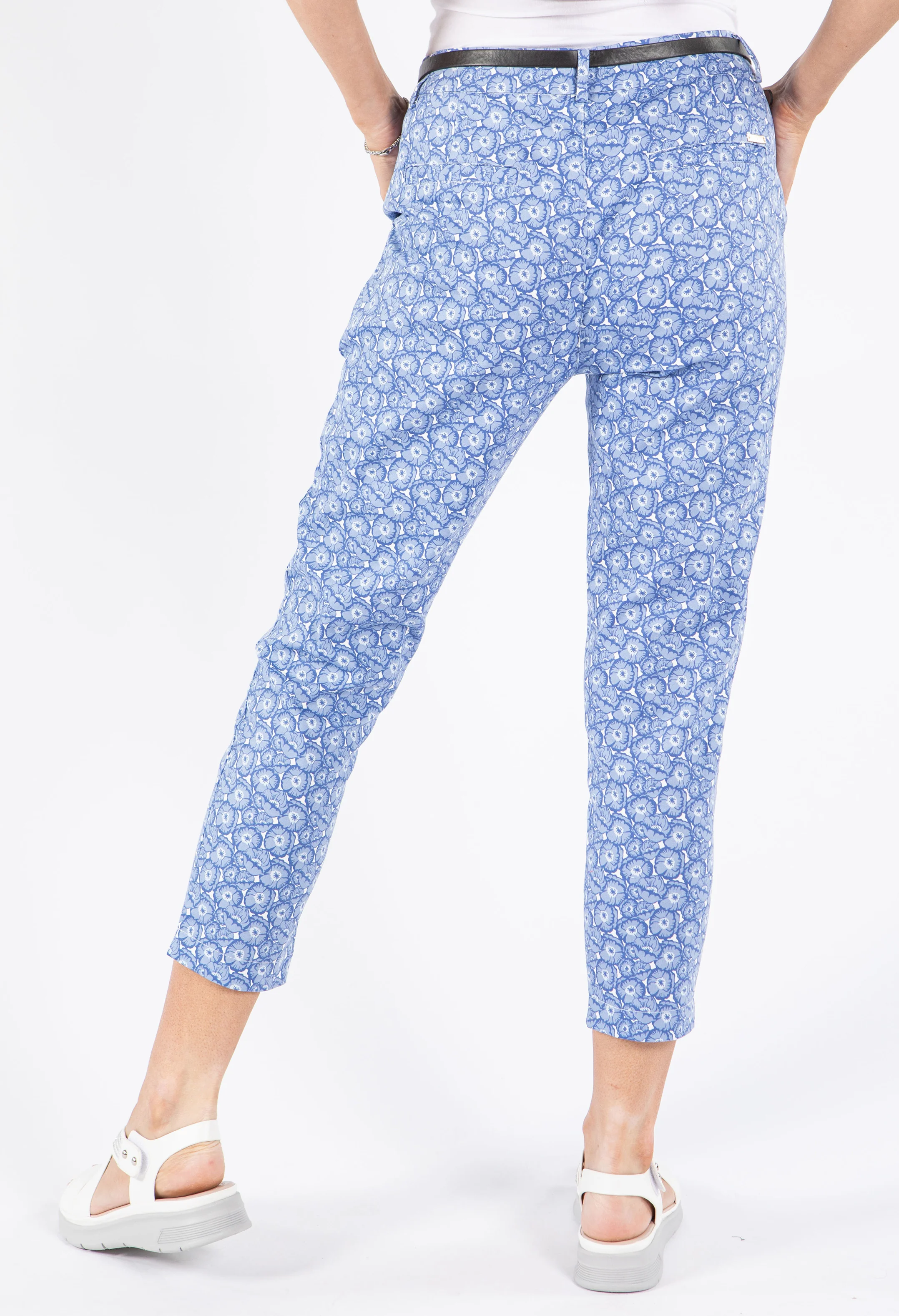 Floral Slim Fit Trousers - Image 4