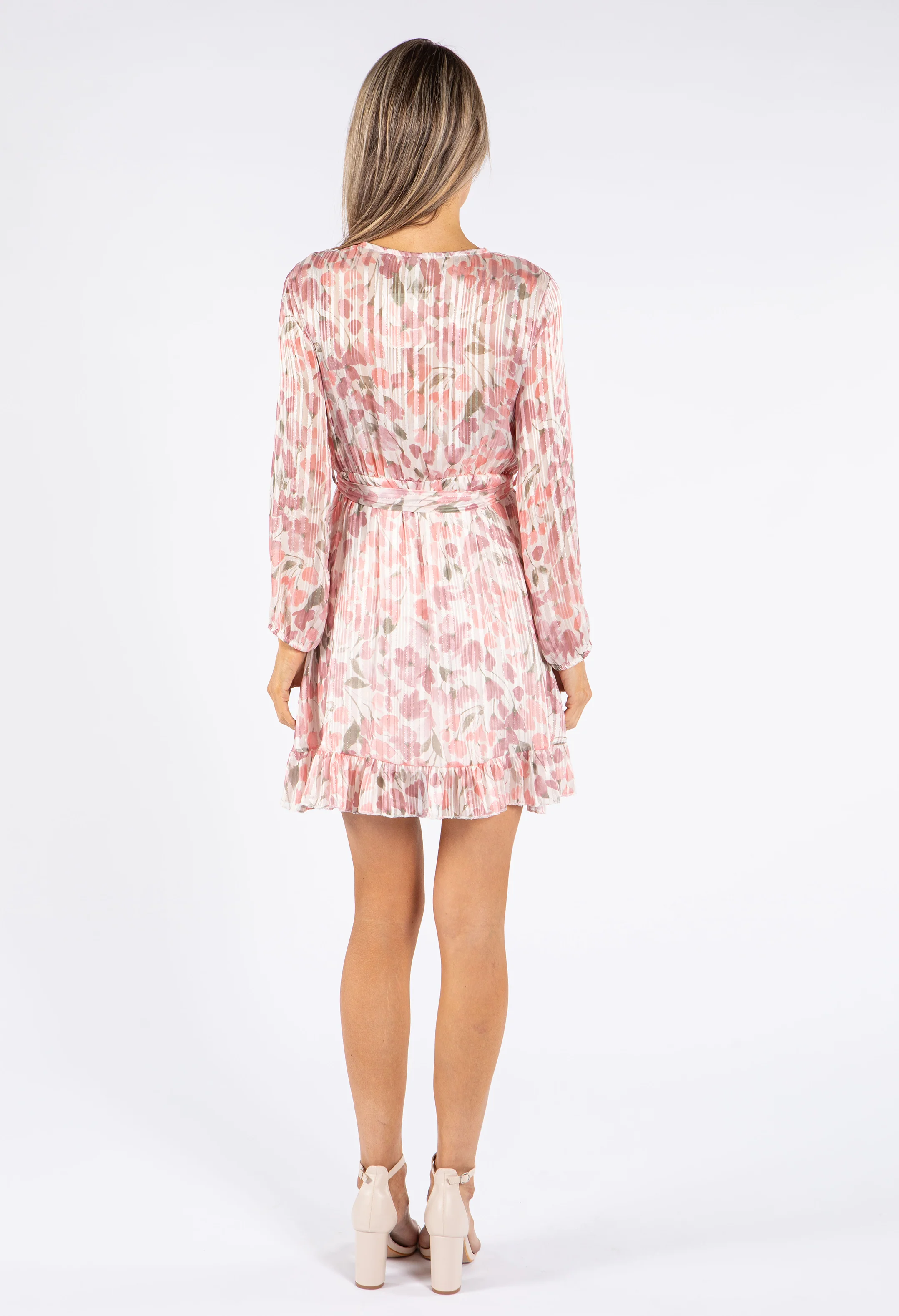 Floral Tie Waist Dress - Image 10